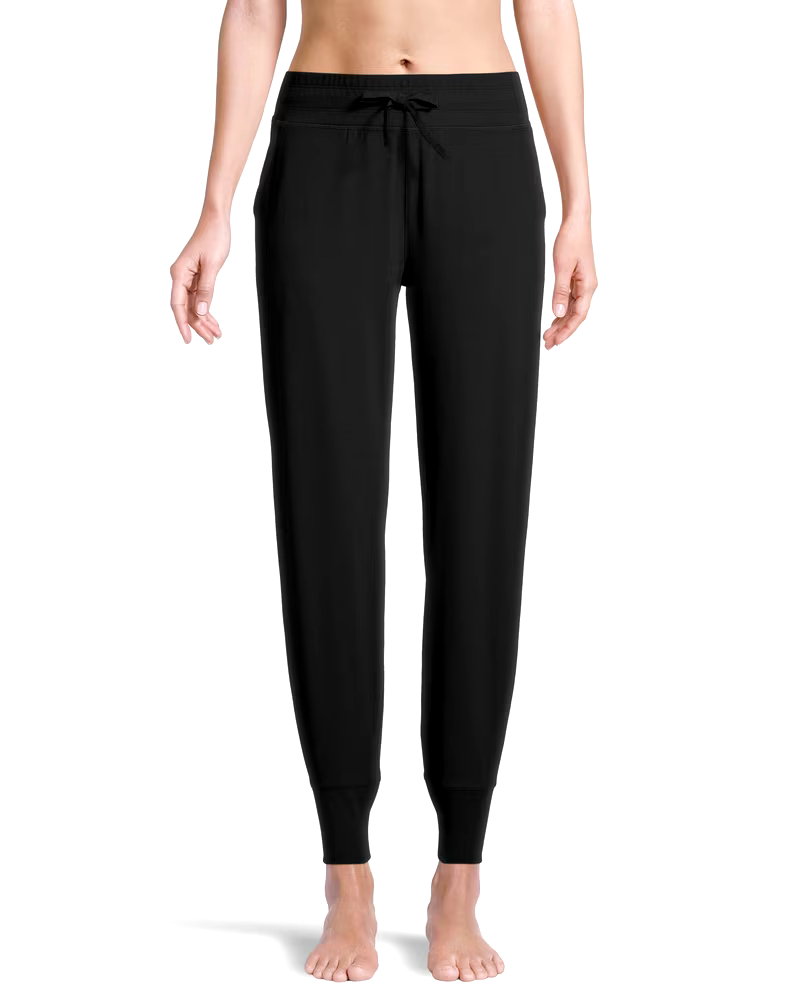 Shambhala Women's Mid Rise Live-In Comfort Fitted Jogger Pants
