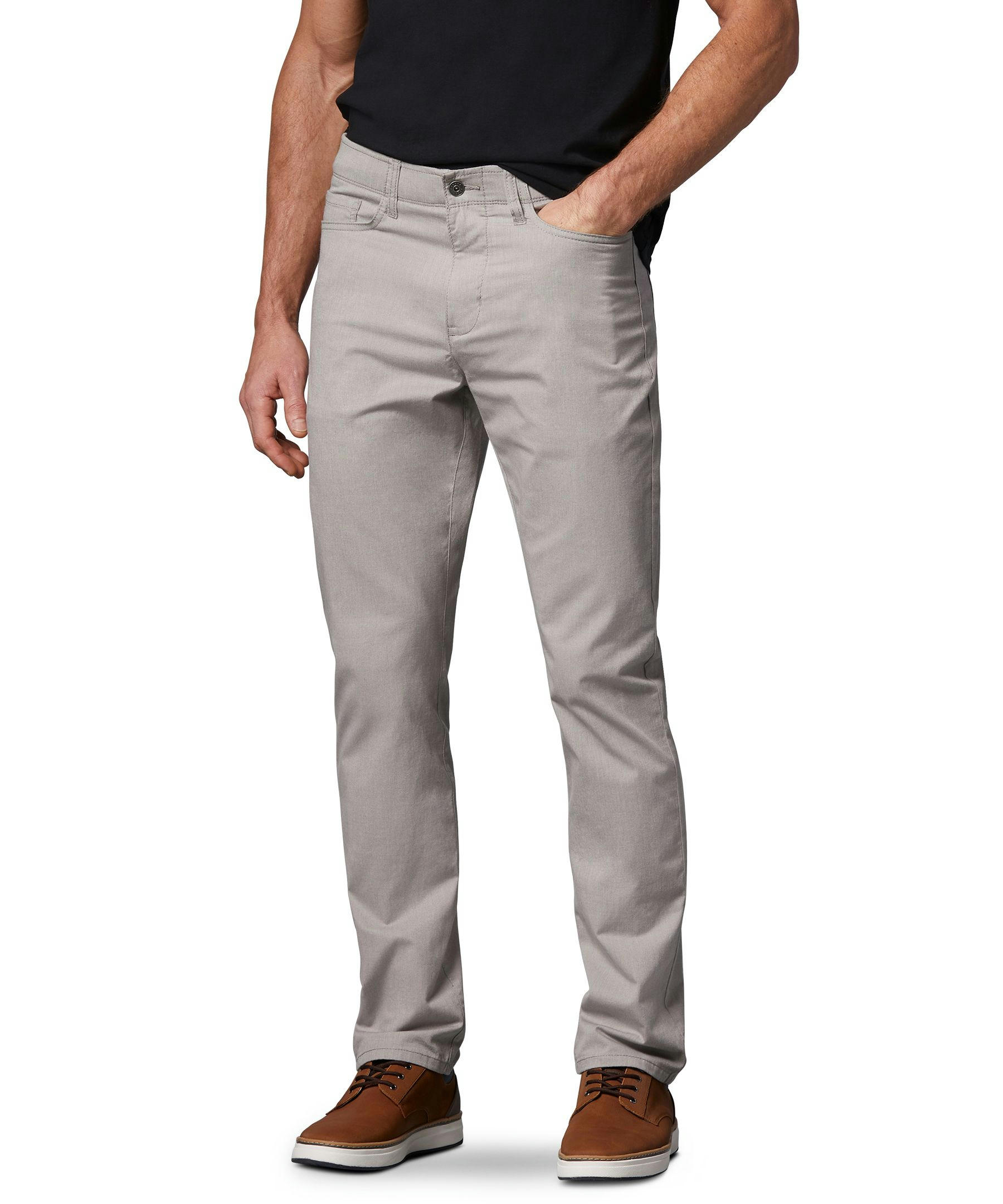 Denver Hayes Men's Stretch 5 Pocket Athletic Chino Pants