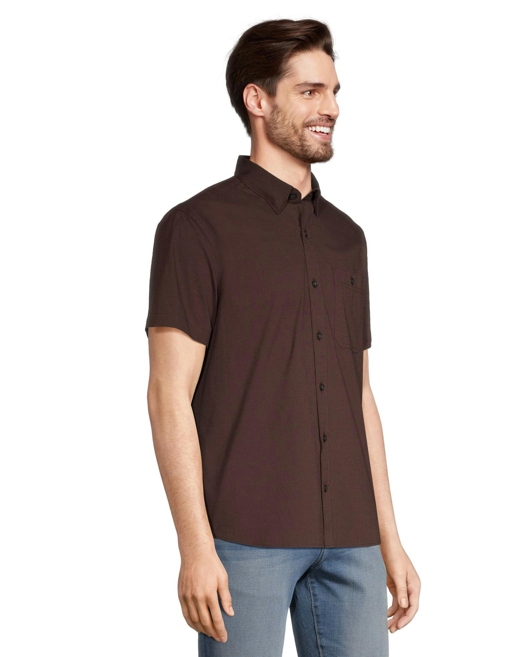 Denver Hayes Men's Premium End on End Modern Fit Shirt