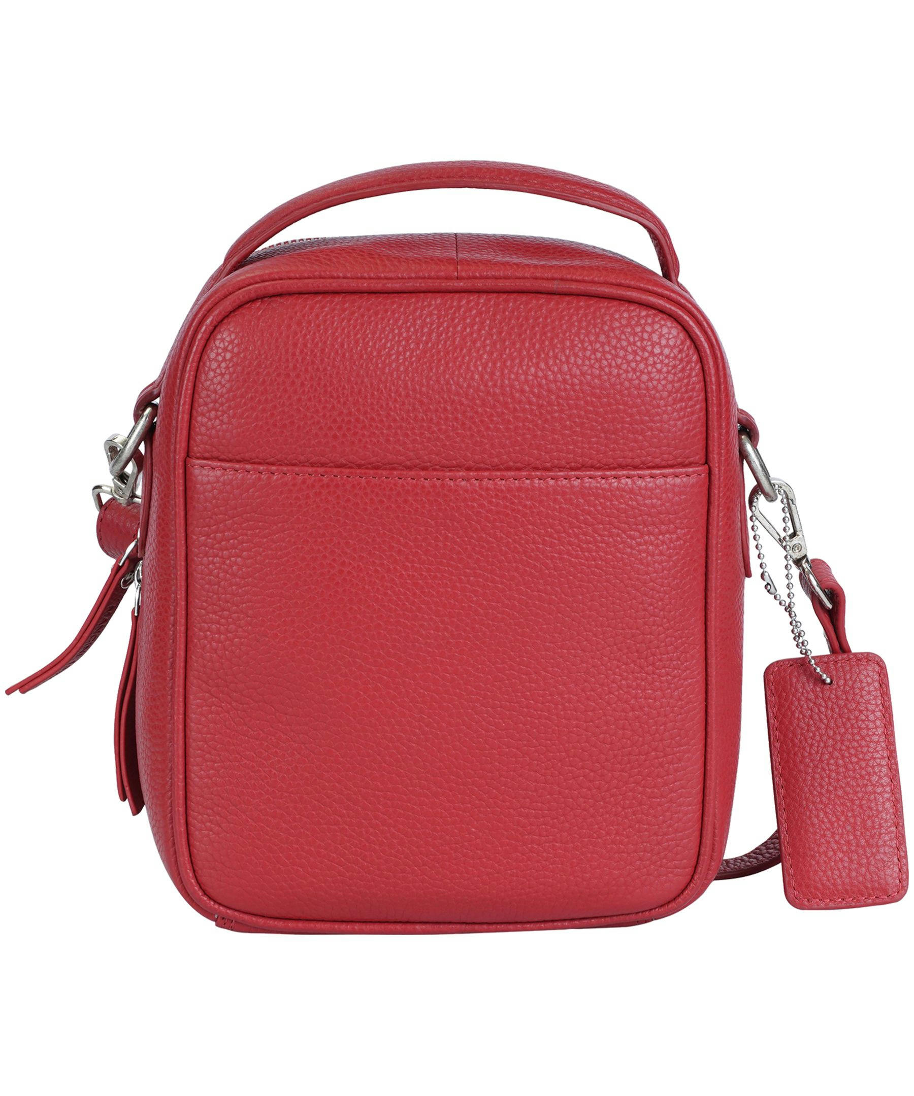 Mancini Leather Goods Women's Pebelled Daisy North/South Crossbody Bag