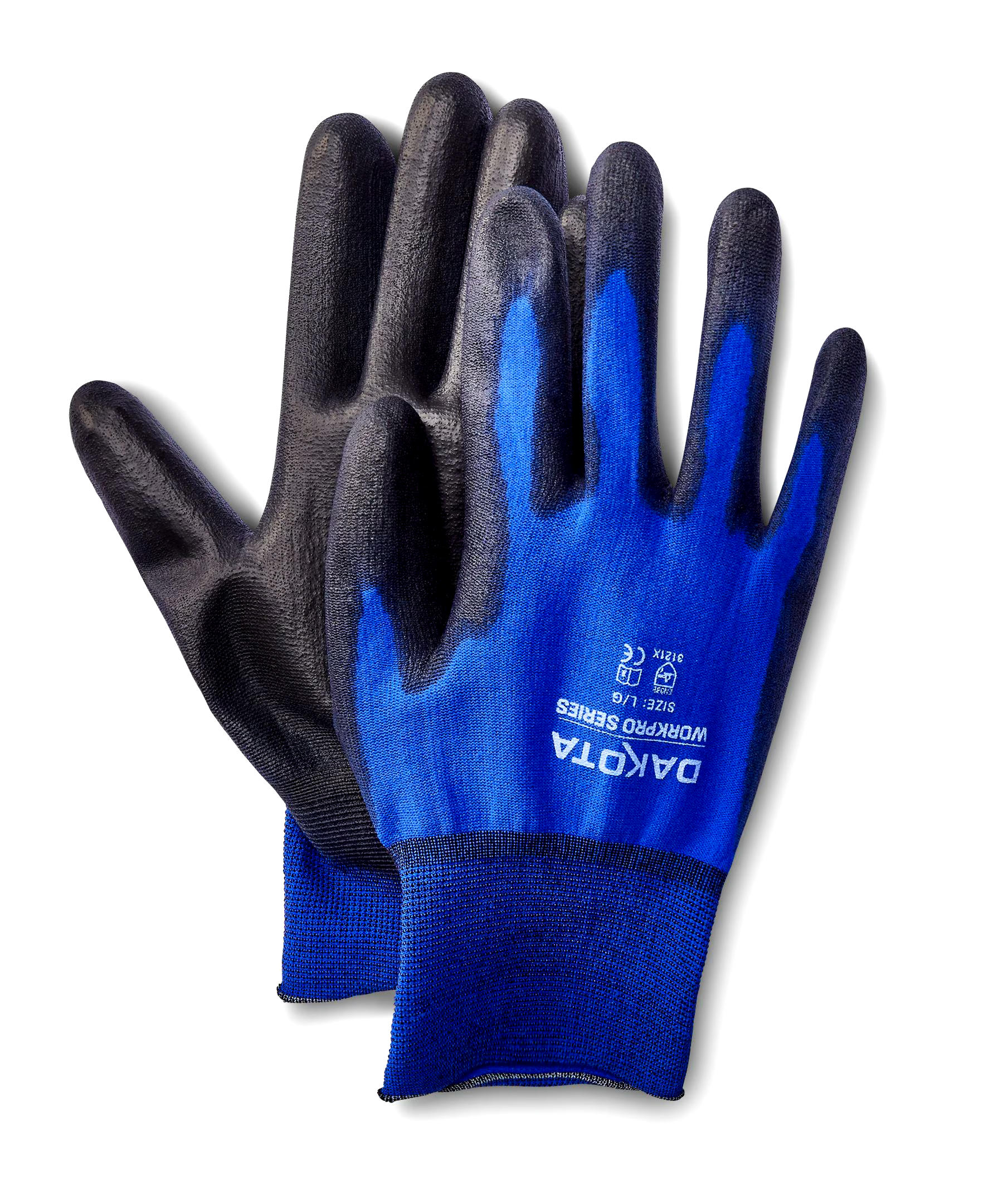Dakota WorkPro Series Men's WorkPro Series 2-Pack Nylon Shell Gloves