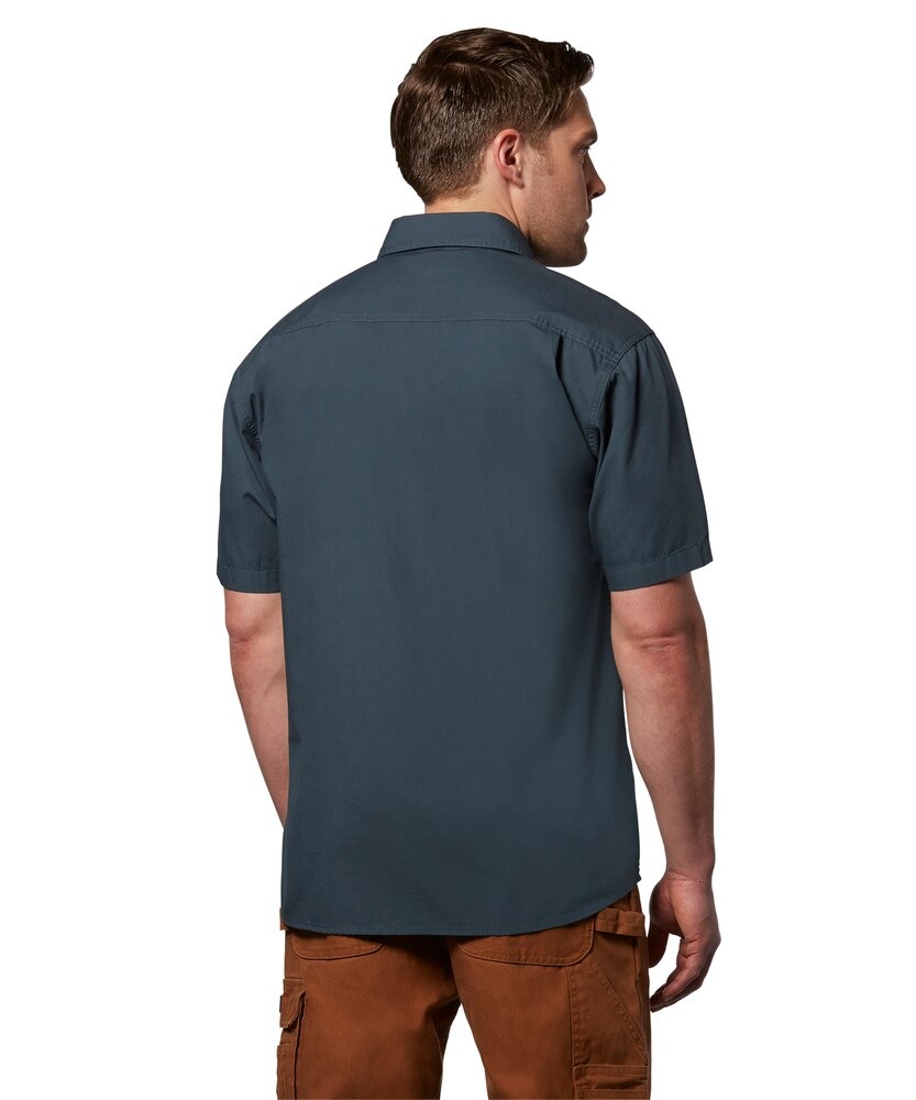 Dakota WorkPro Series Men's Short Sleeve Cotton Canvas Relaxed Fit Contractor Shirt