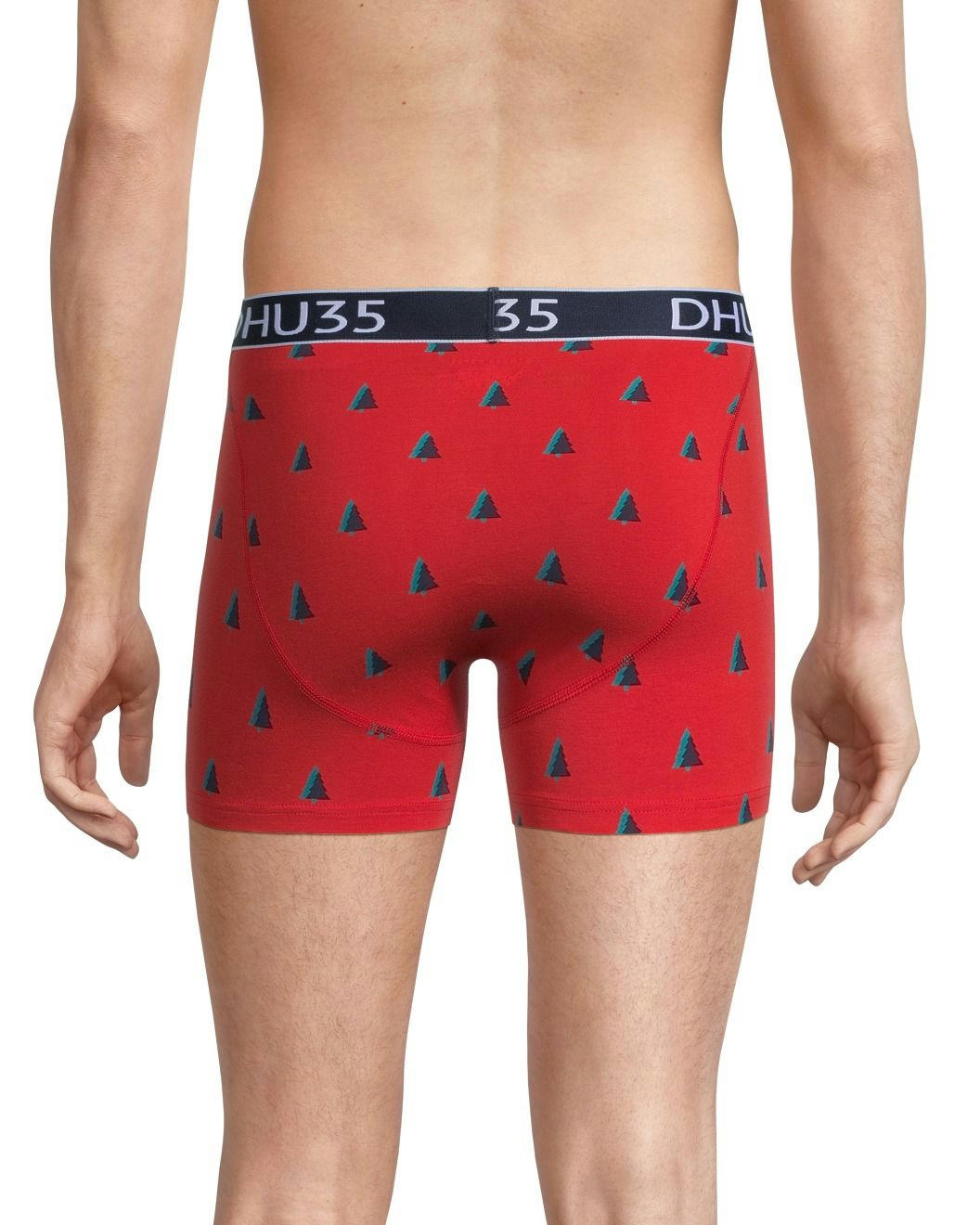 Denver Hayes Men's 3 Pack X-Mas Cotton Stretch Boxer Brief Underwear