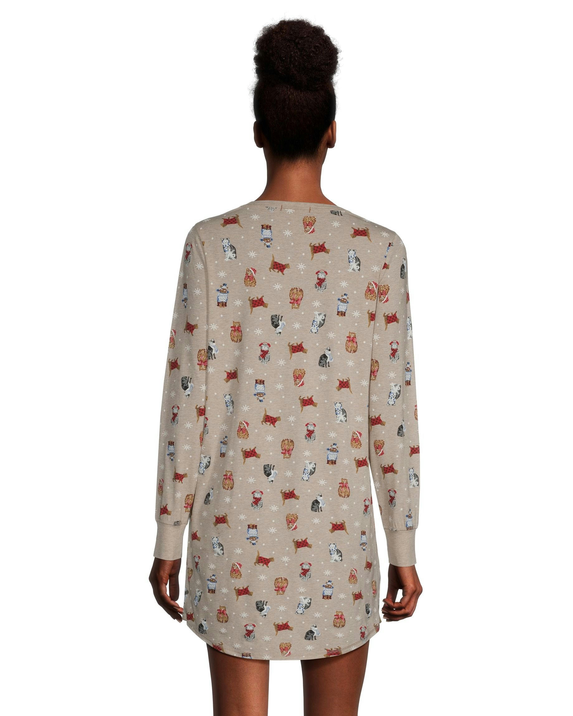 Denver Hayes Women's Jersey Henley Night Shirt