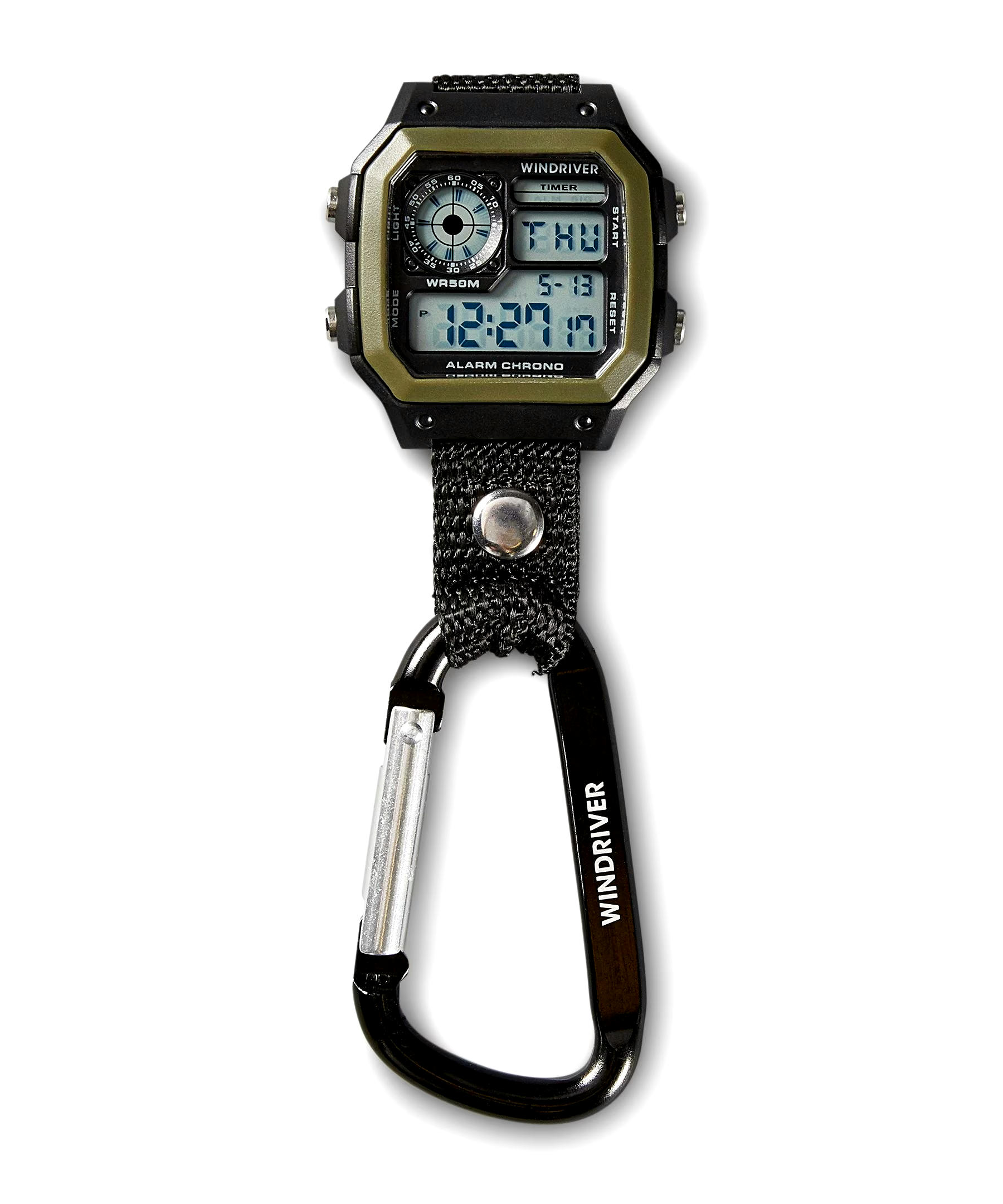 WindRiver Unisex Multiple Function Clip Watch