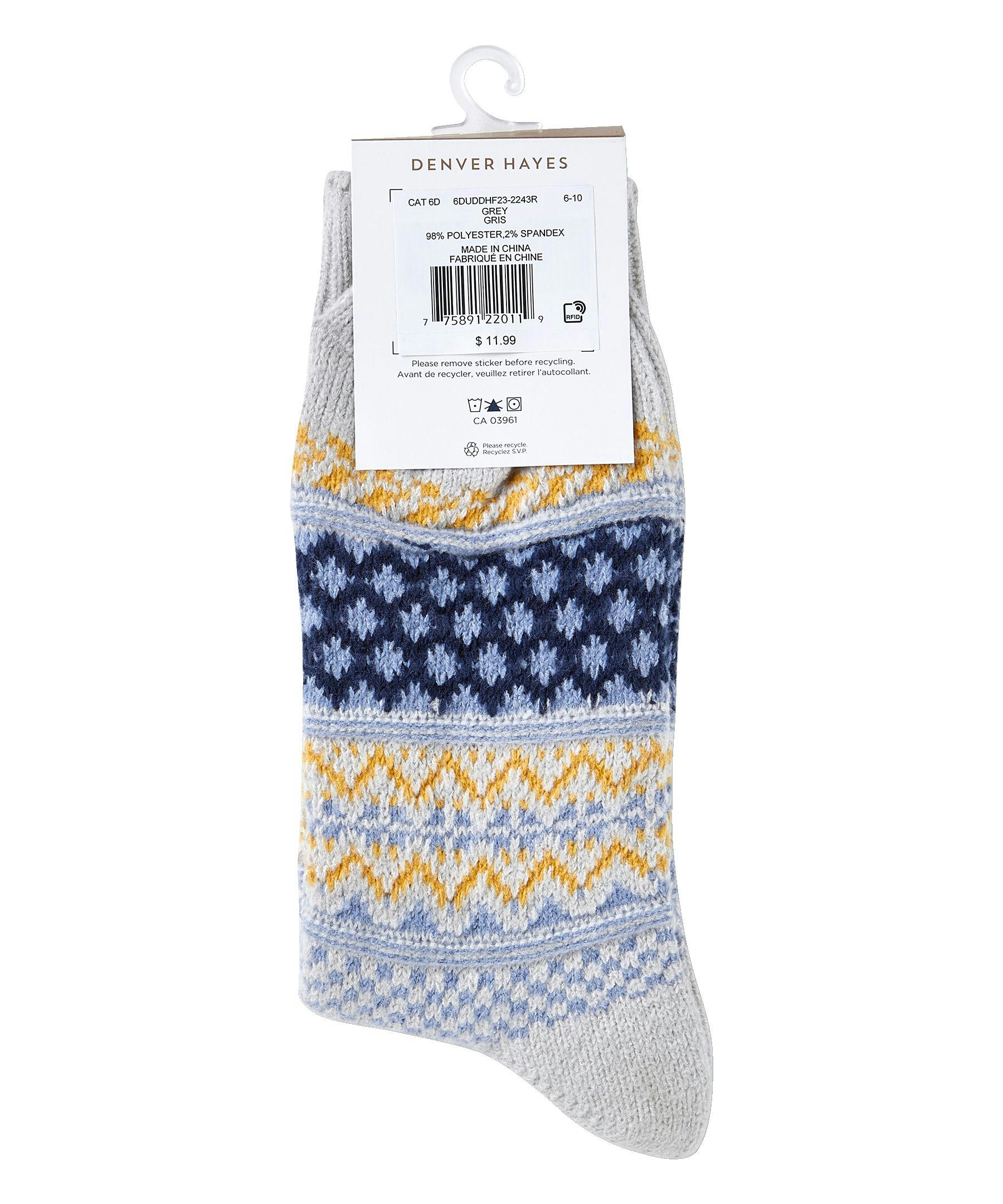 Denver Hayes Women's Super Soft Crew Socks