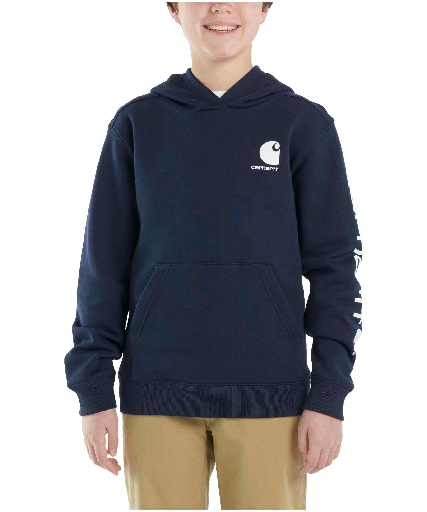 Carhartt Youth Unisex Logo Graphic Hoodie Sweatshirt