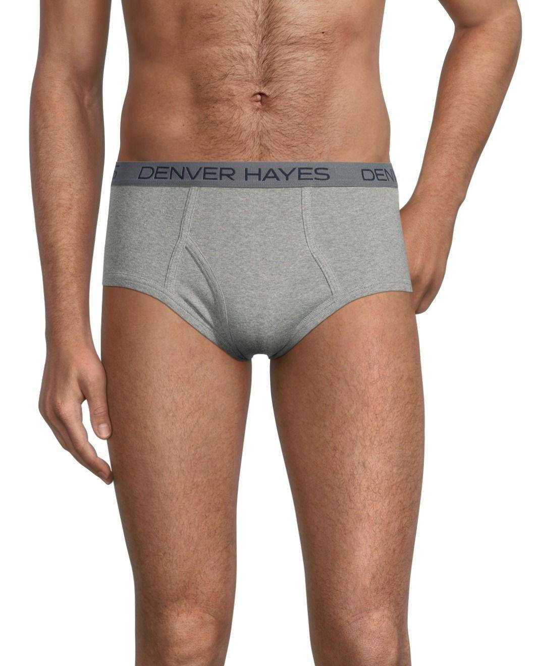 Denver Hayes Men's 3 Pack Solid Basic Briefs Underwear