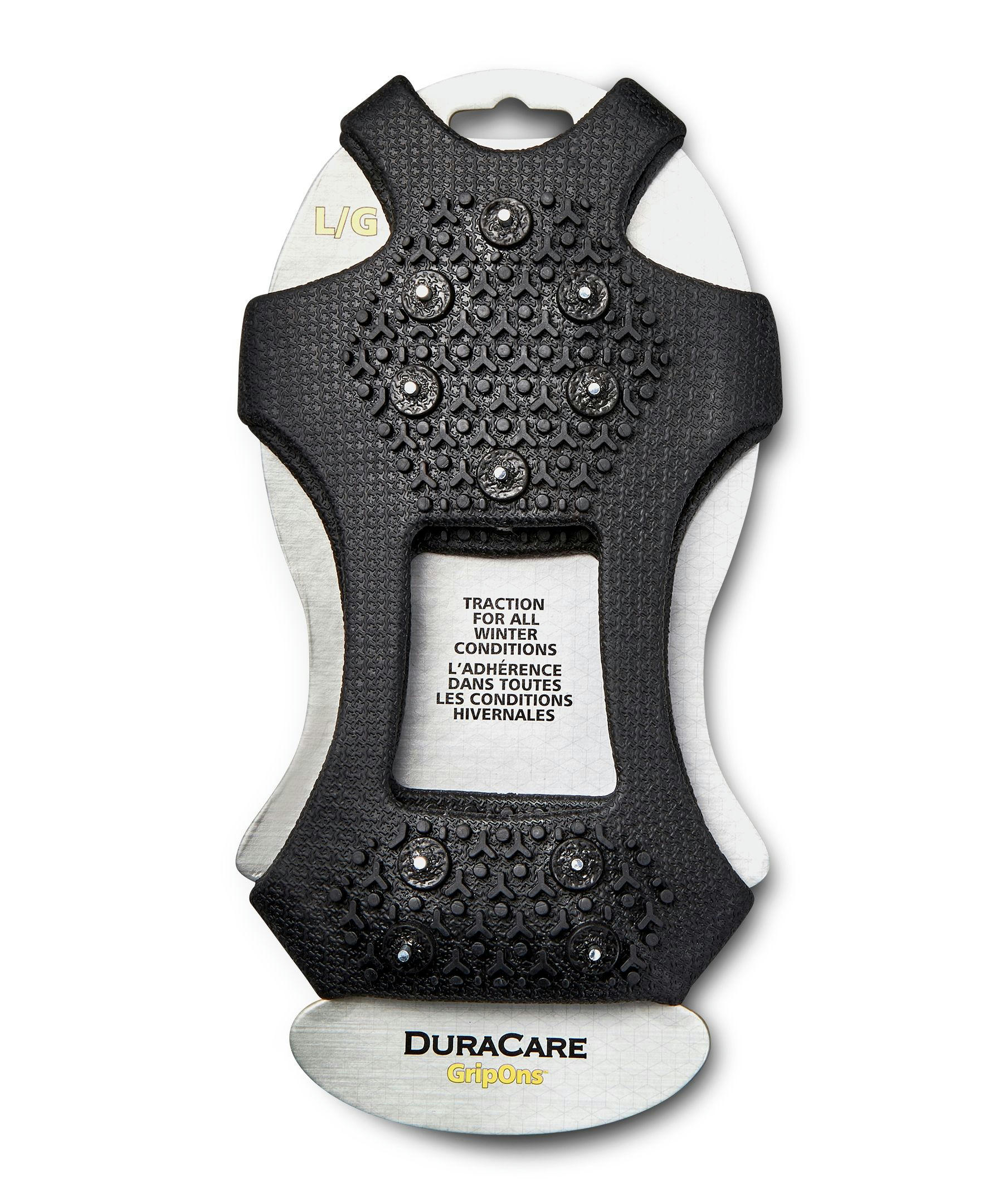 DuraCare Unisex GripOns Snow and Ice Grips - Black