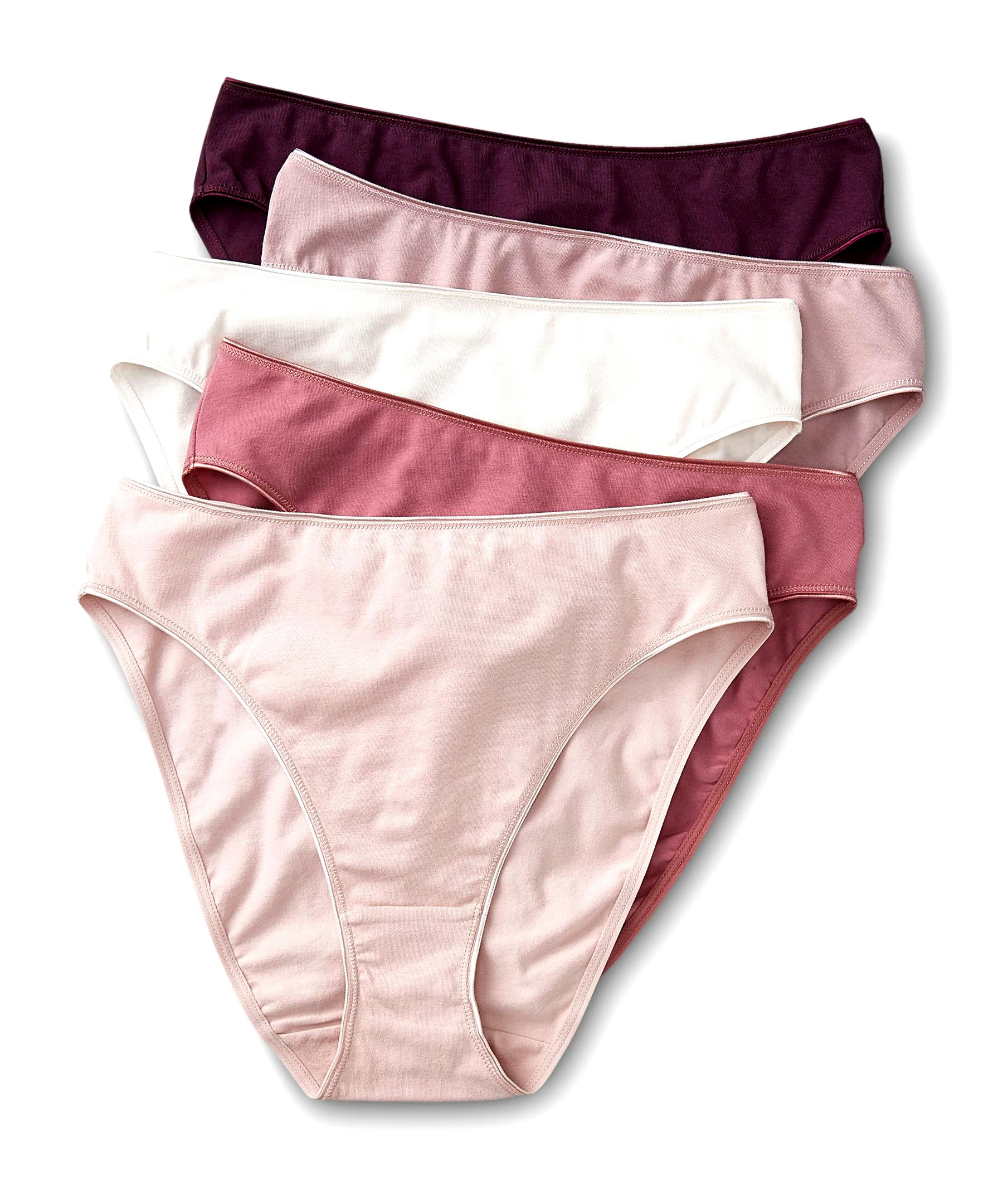 Denver Hayes Women's 5-pack Cotton Stretch Hi-Cut Underwear