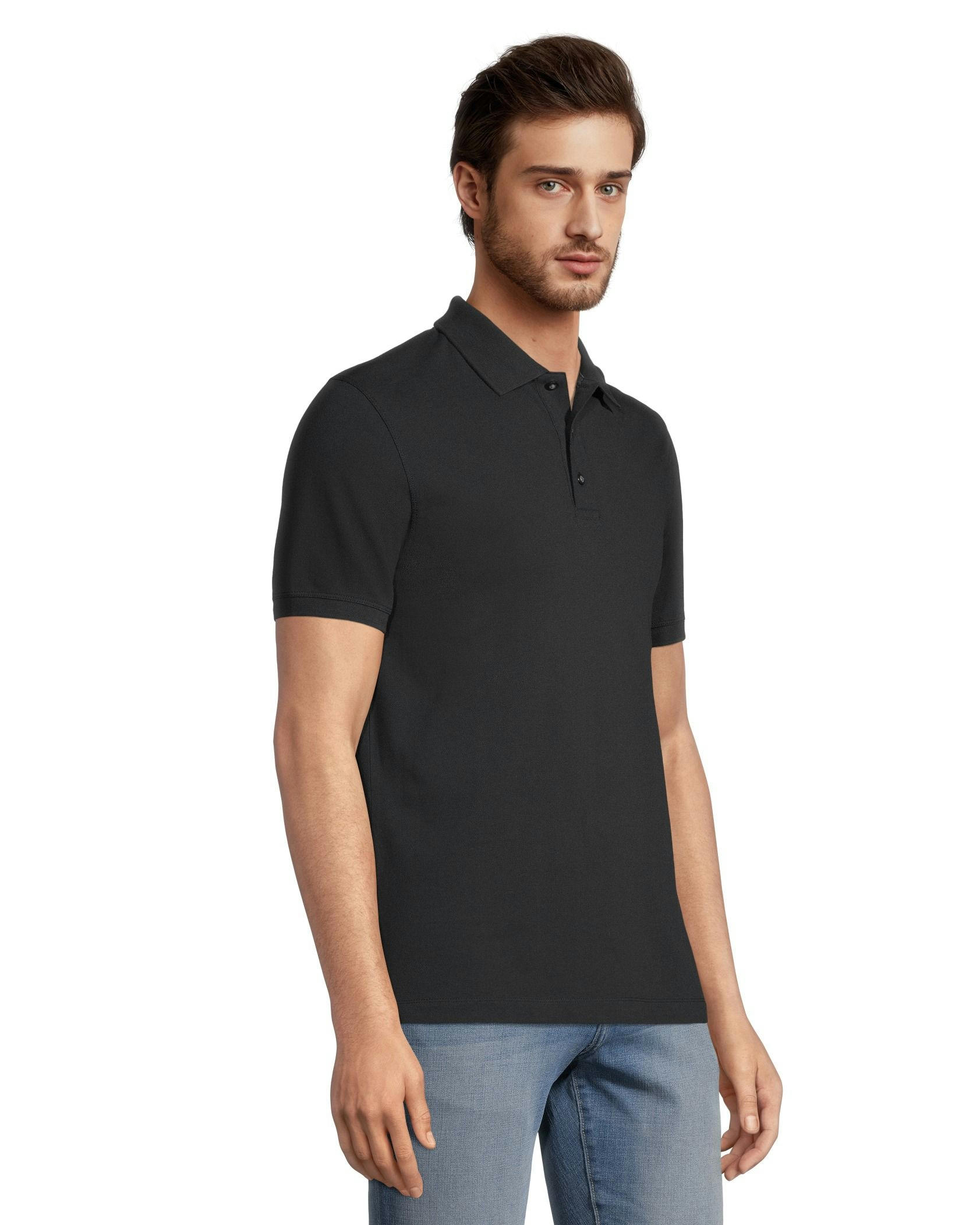 Denver Hayes Men's 50 Wash Stretch Pique Polo - Classic Fit