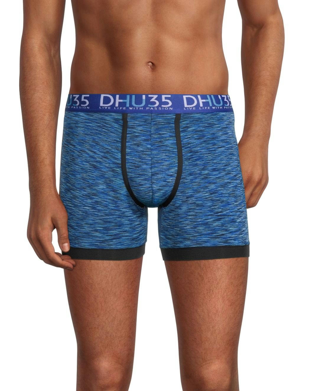 Denver Hayes Men's 3 Pack Microfibre Space Dye Boxer Briefs Underwear