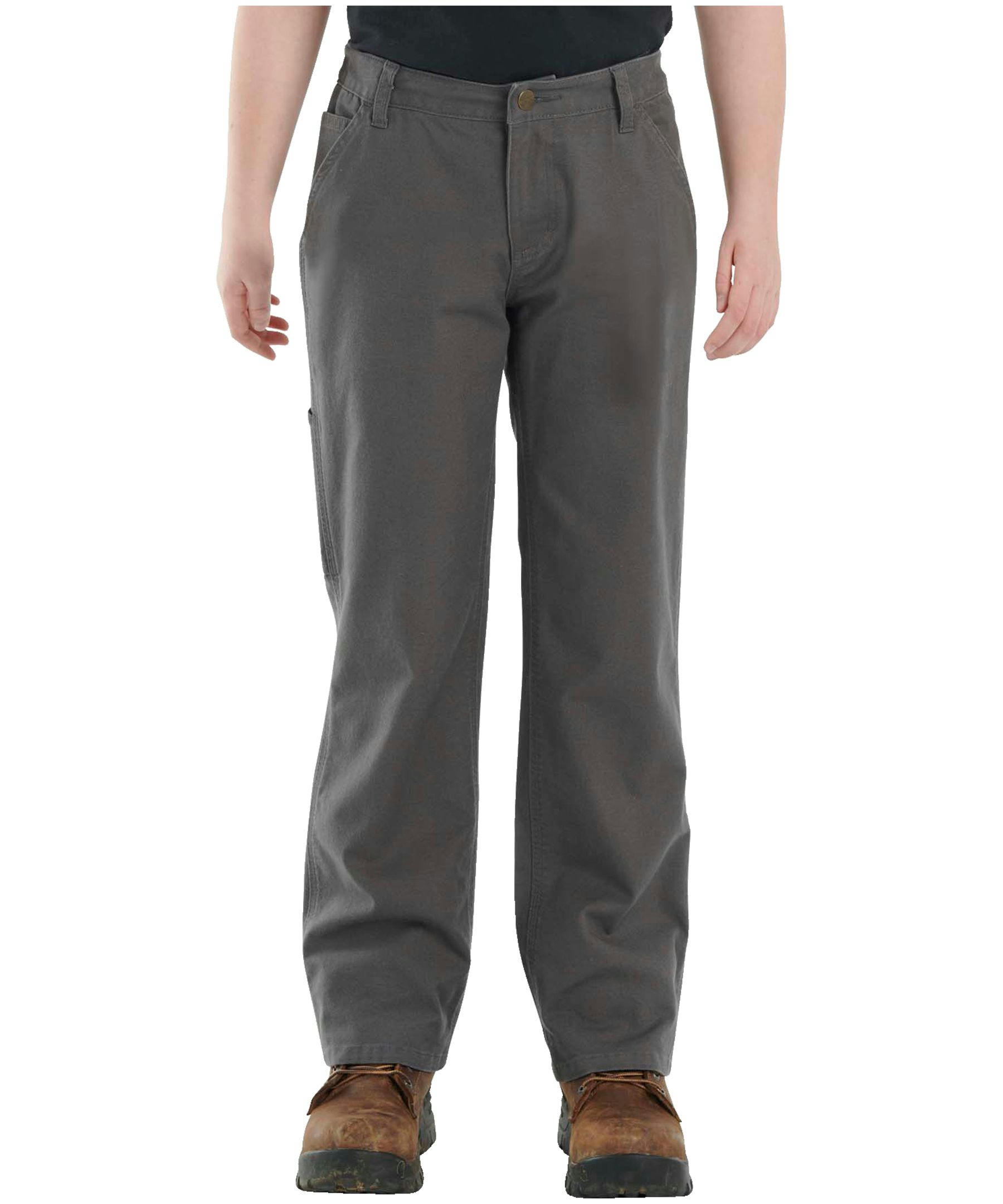 Carhartt Youth Boys' Loose Fit Boot Cut Canvas Utility Pants