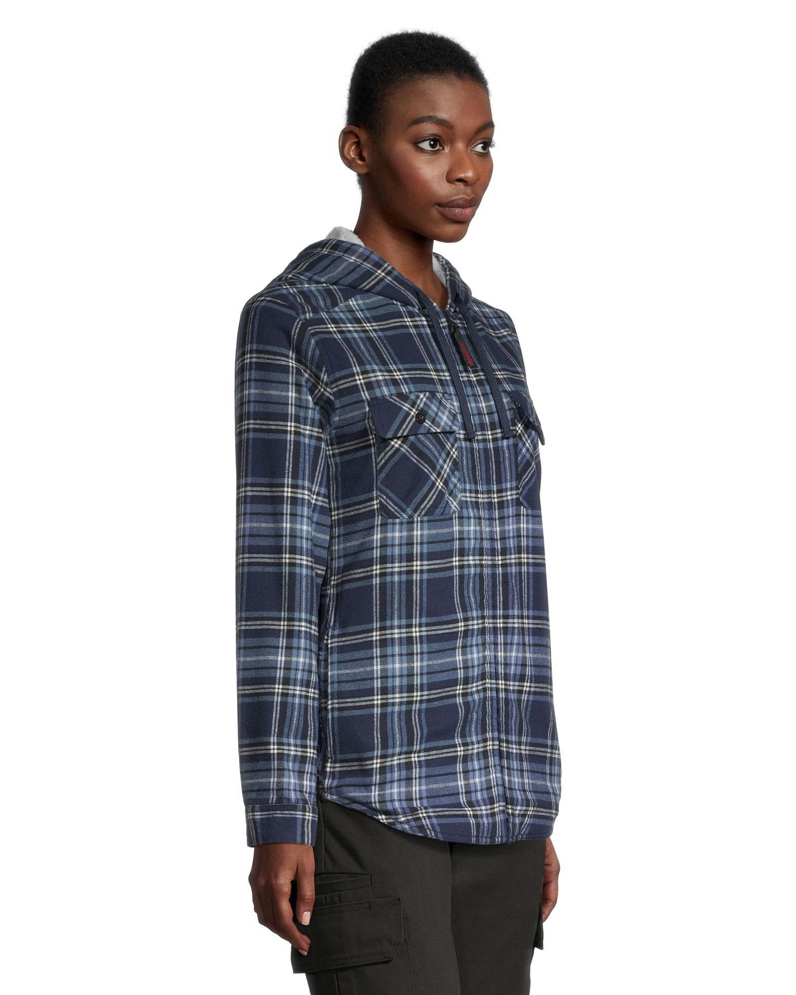 Tough Duck Women's Plush Pile-Lined Flannel Jacket