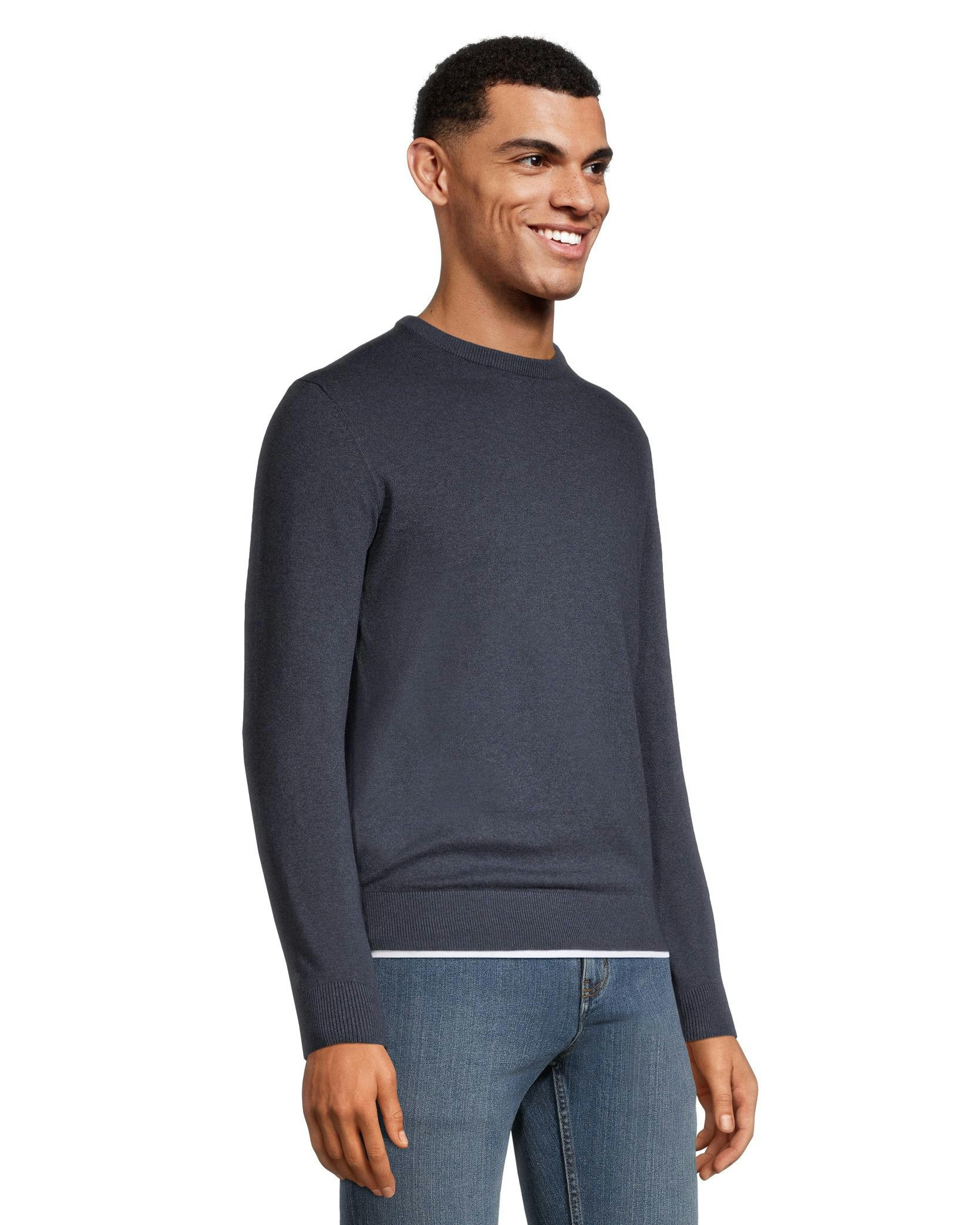 Denver Hayes Men's Soft Cotton Crewneck Sweater