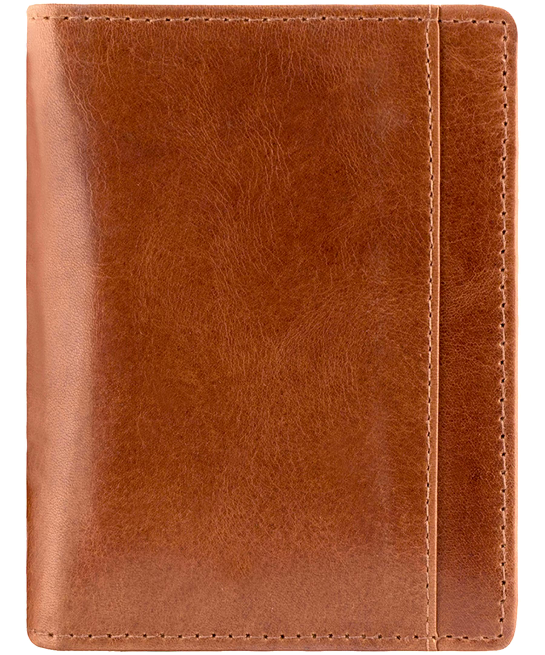 Mancini Leather Goods Men's Casablanca RFID Secure Vertical Wing Wallet Black