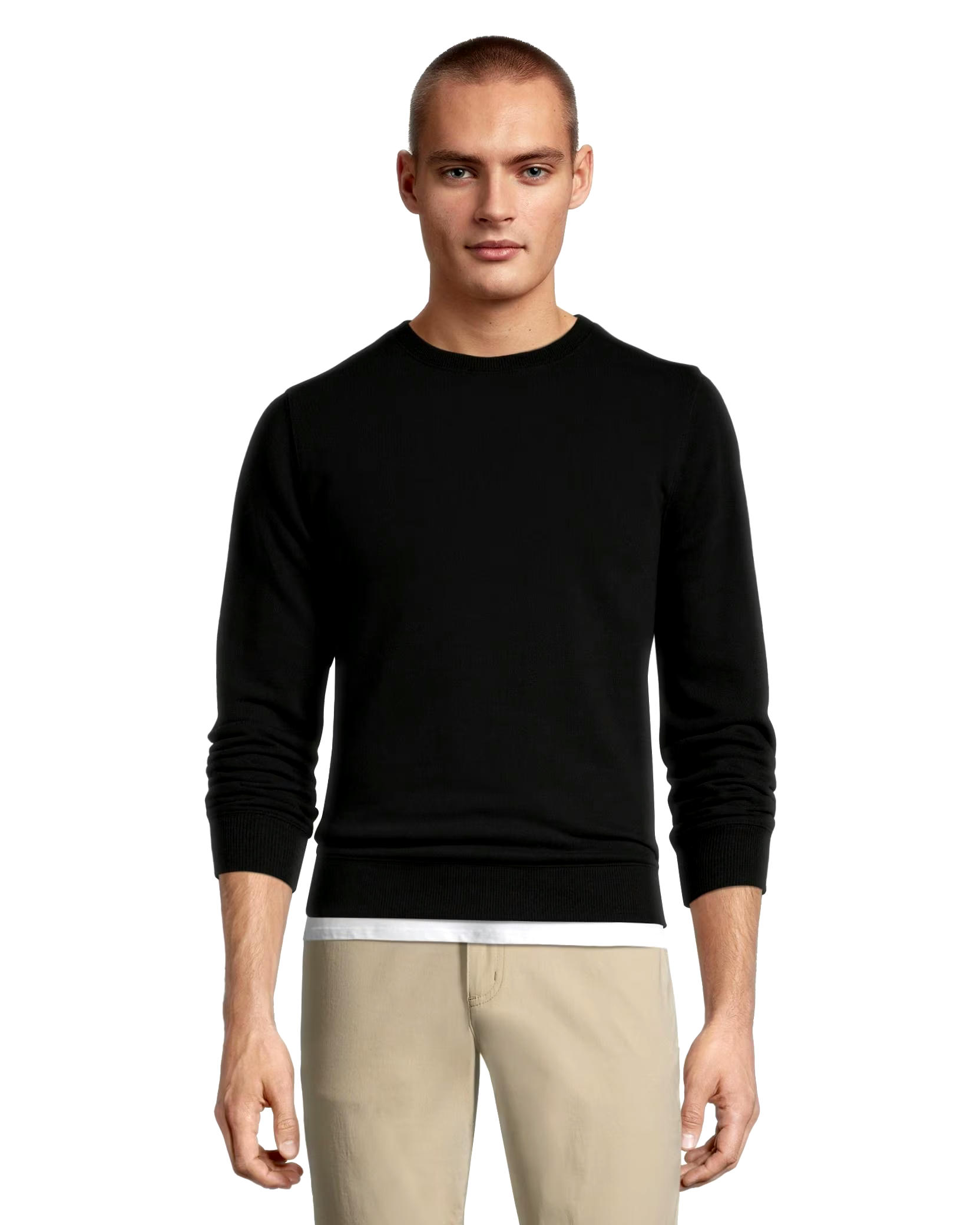 Denver Hayes Men's Basic Fleece Crewneck Sweatshirt