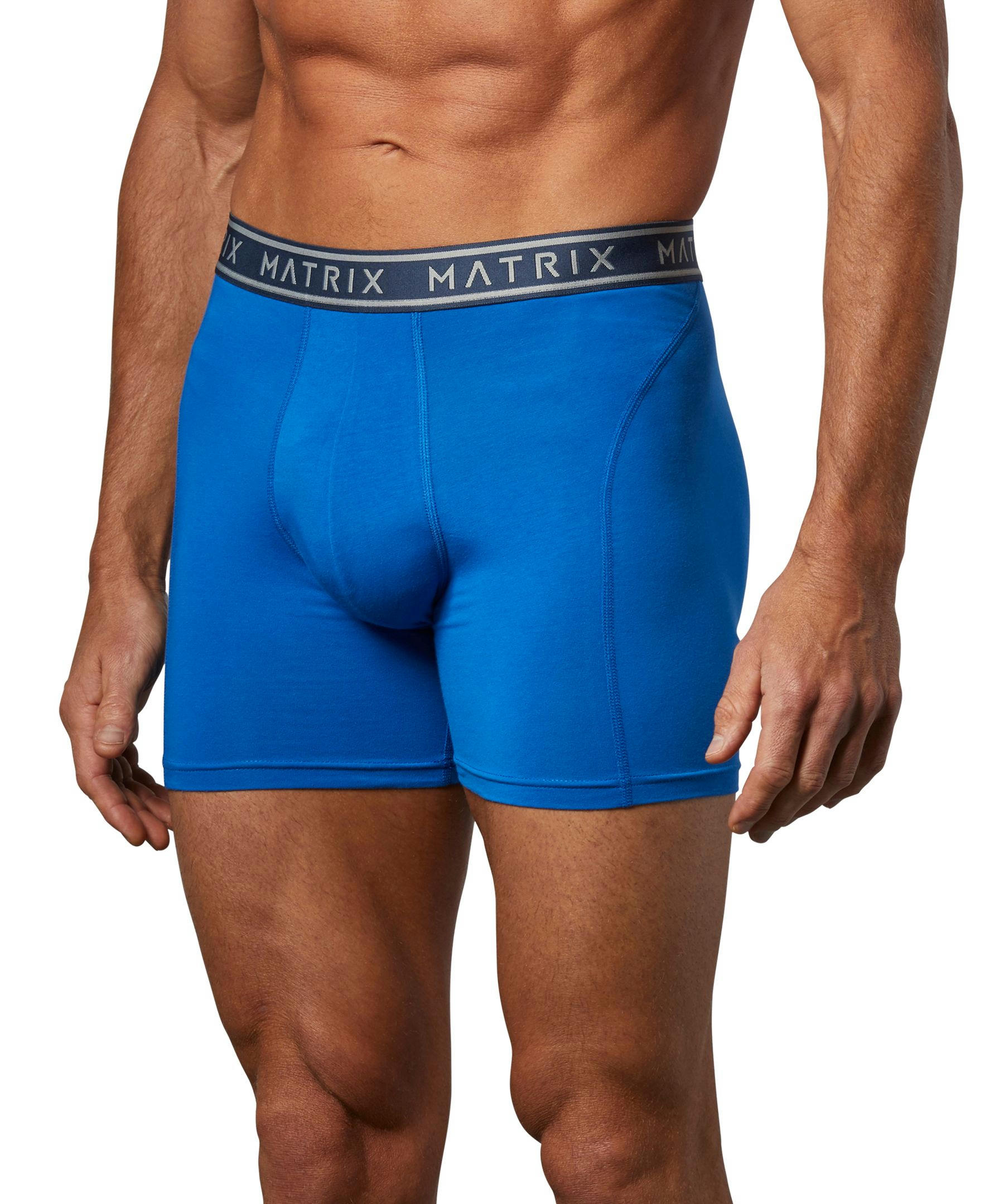 Matrix Men's 2 Pack Cotton Stretch Boxer Briefs Underwear