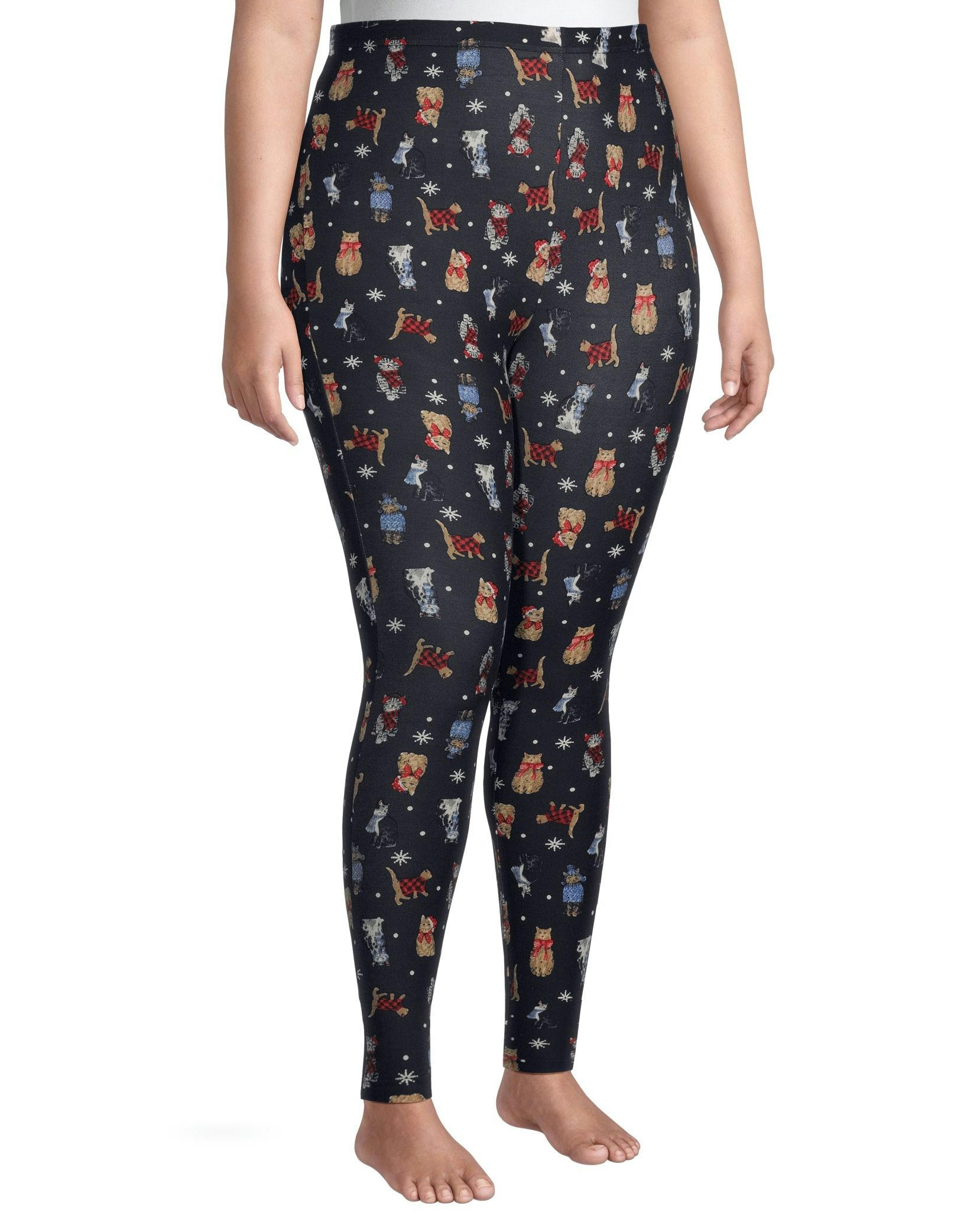 Denver Hayes Women's Holiday Print Lounge Leggings