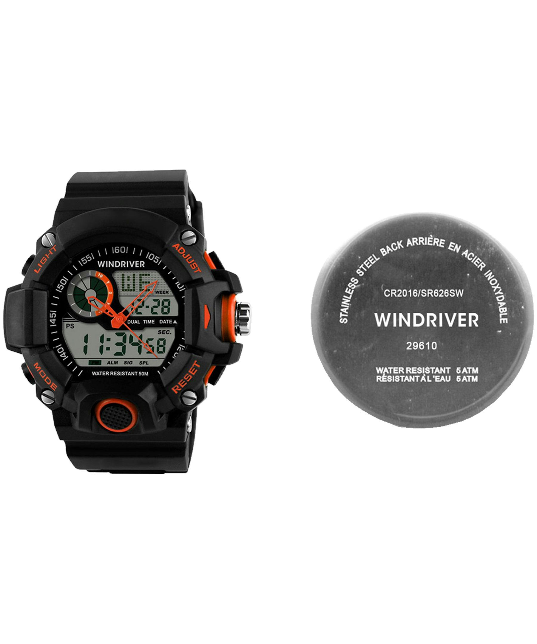 WindRiver Analogue Digital Water Resistant Watch