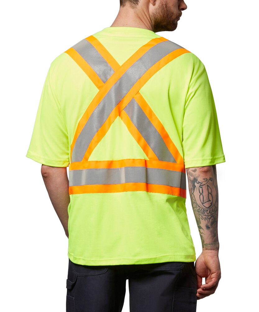 Dakota WorkPro Series Men's Hi Vis Cotton Lined Crewneck T Shirt