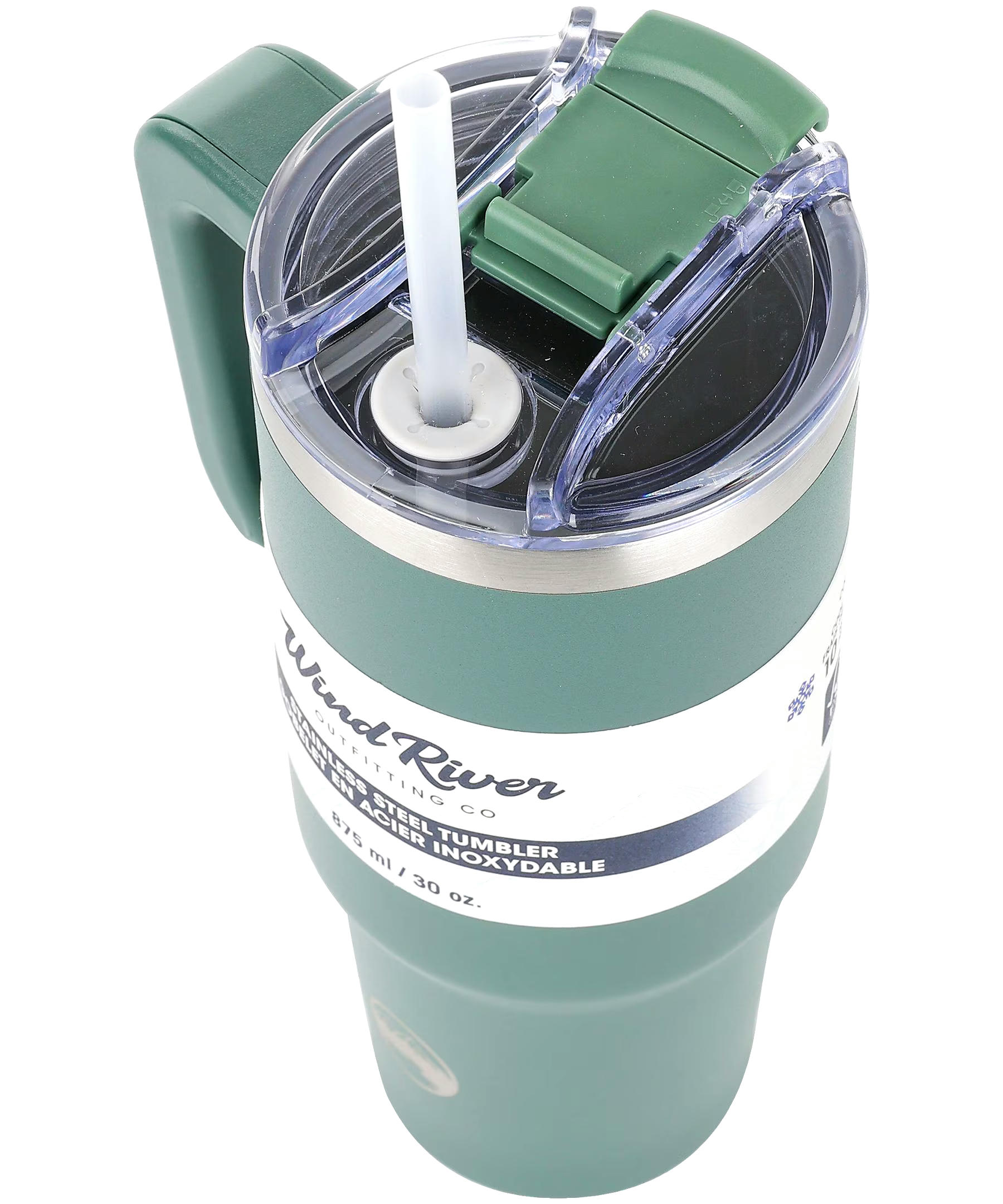 WindRiver 30 oz Tumbler with Straw and Handle