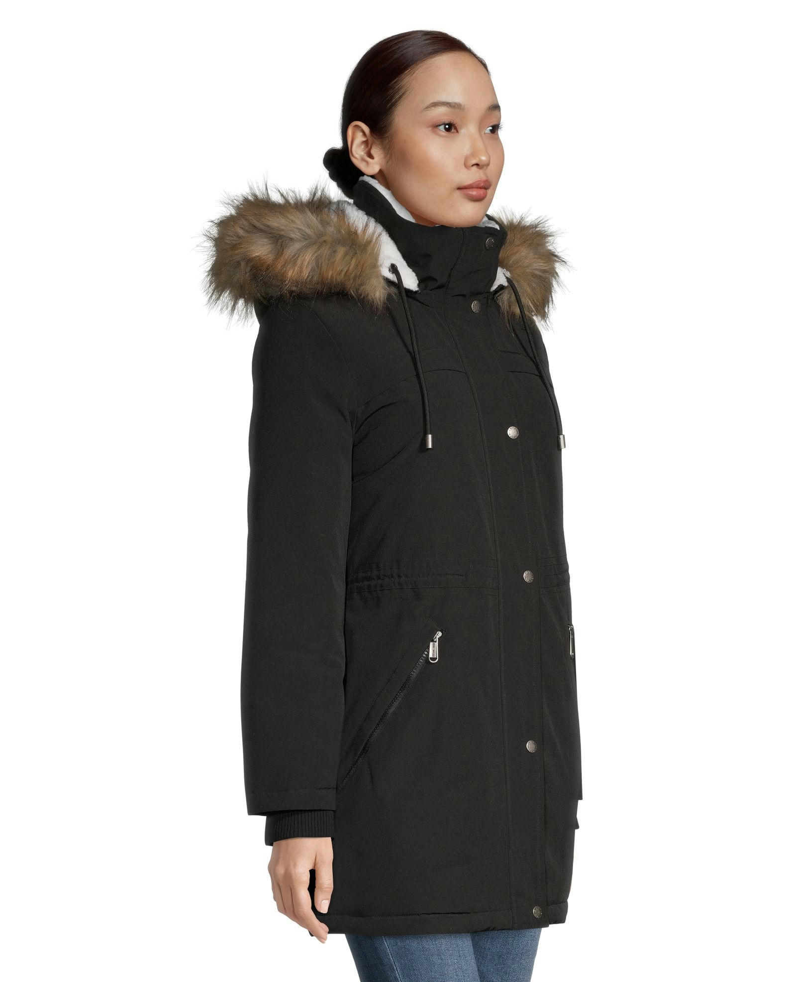 Nine West Women's West Sherpa Lined Parka Jacket