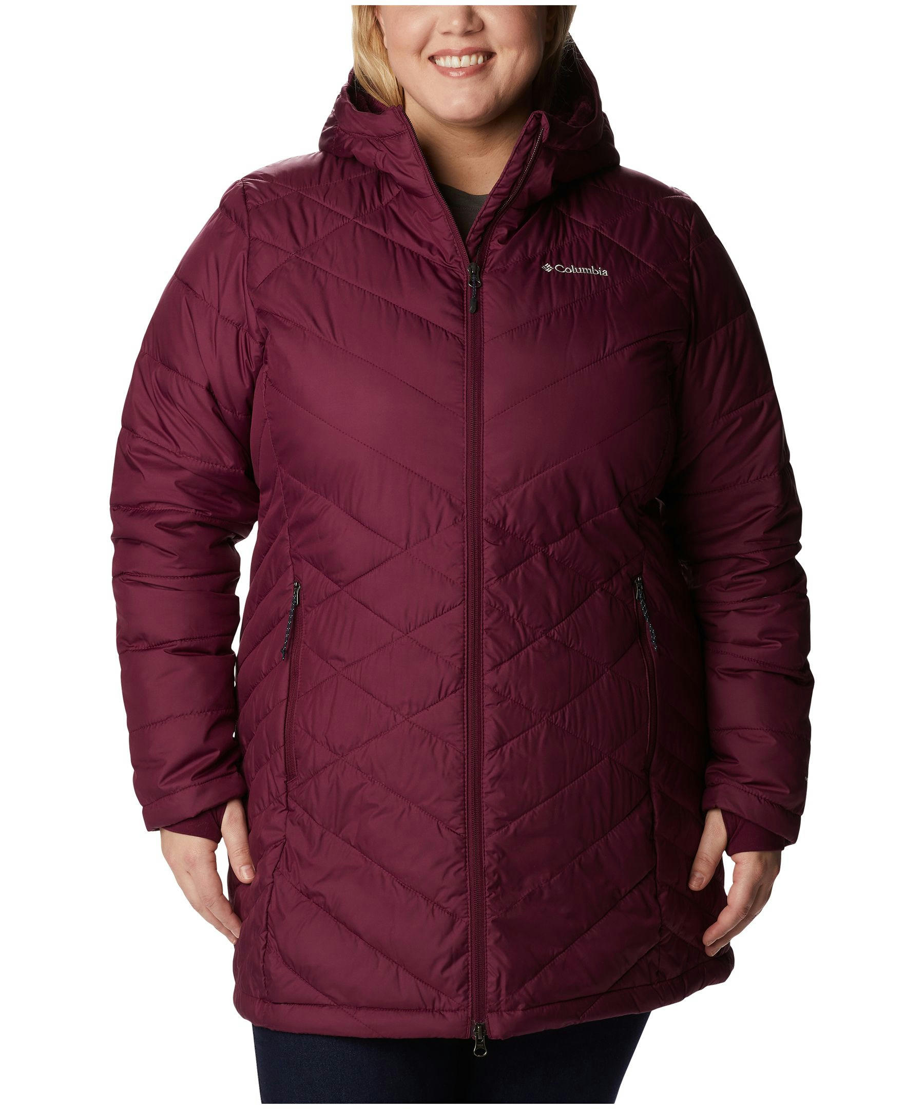 Columbia Women's Heavenly Omni-Heat Water Resistant Insulated Long Hooded Jacket