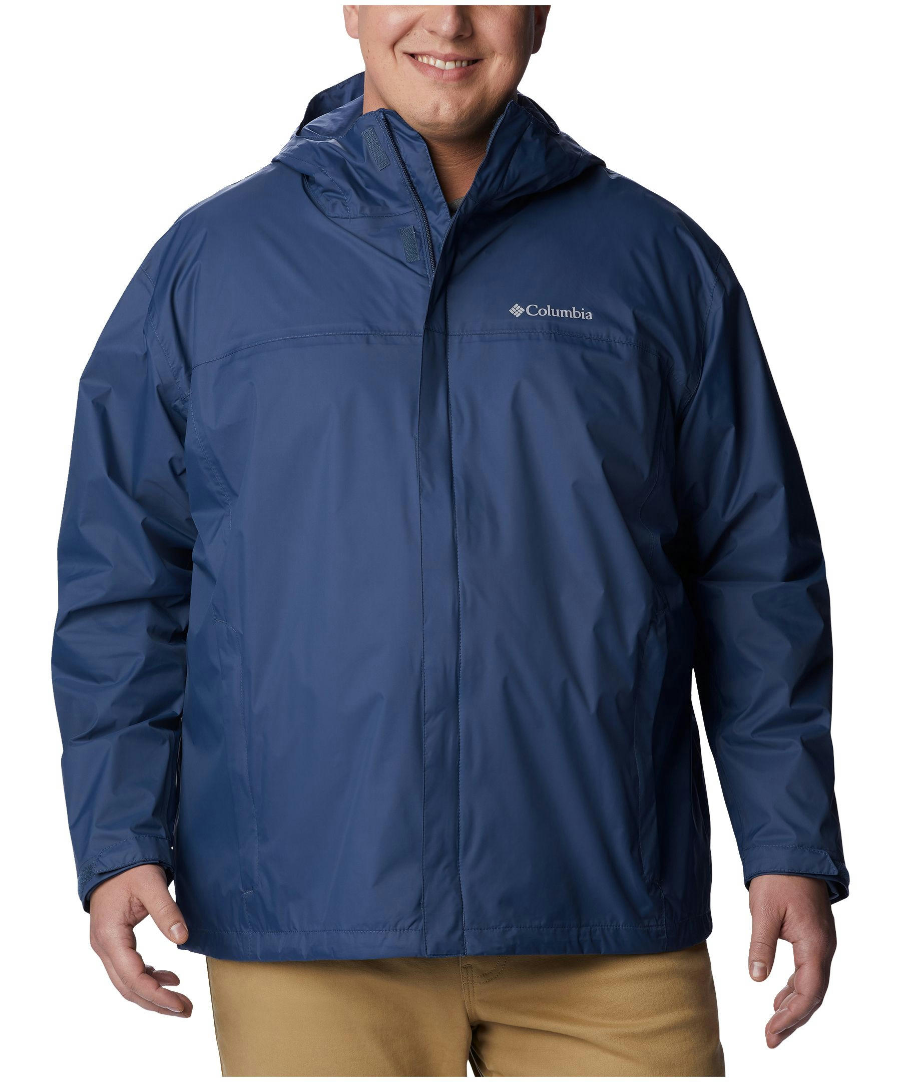 Columbia Men's Watertight II Hooded Rain Jacket, Waterproof, Breathable, Packable, Hiking