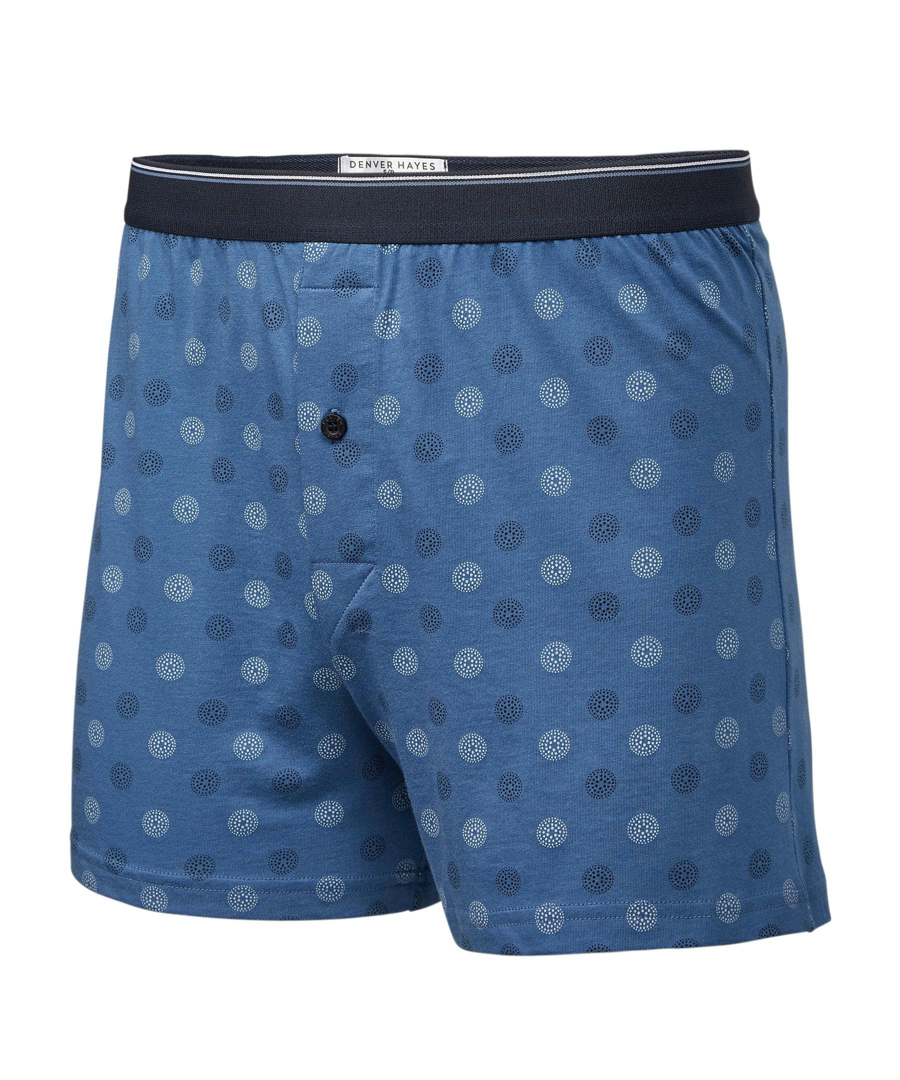 Denver Hayes Men's 2 Pack Yarn Dye Loose Fit Boxer Briefs