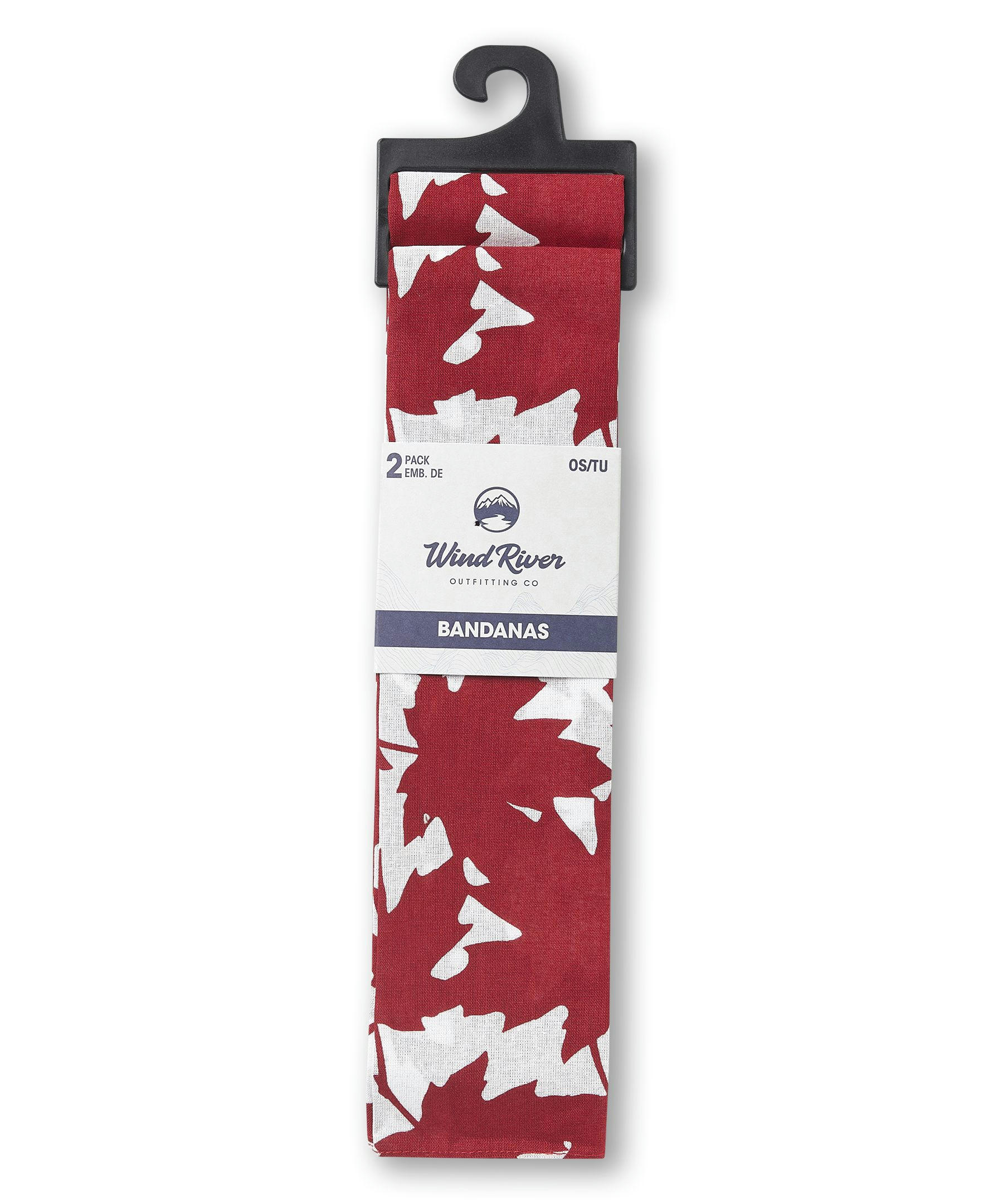 WindRiver Unisex 2 Pack Cotton Bandanas