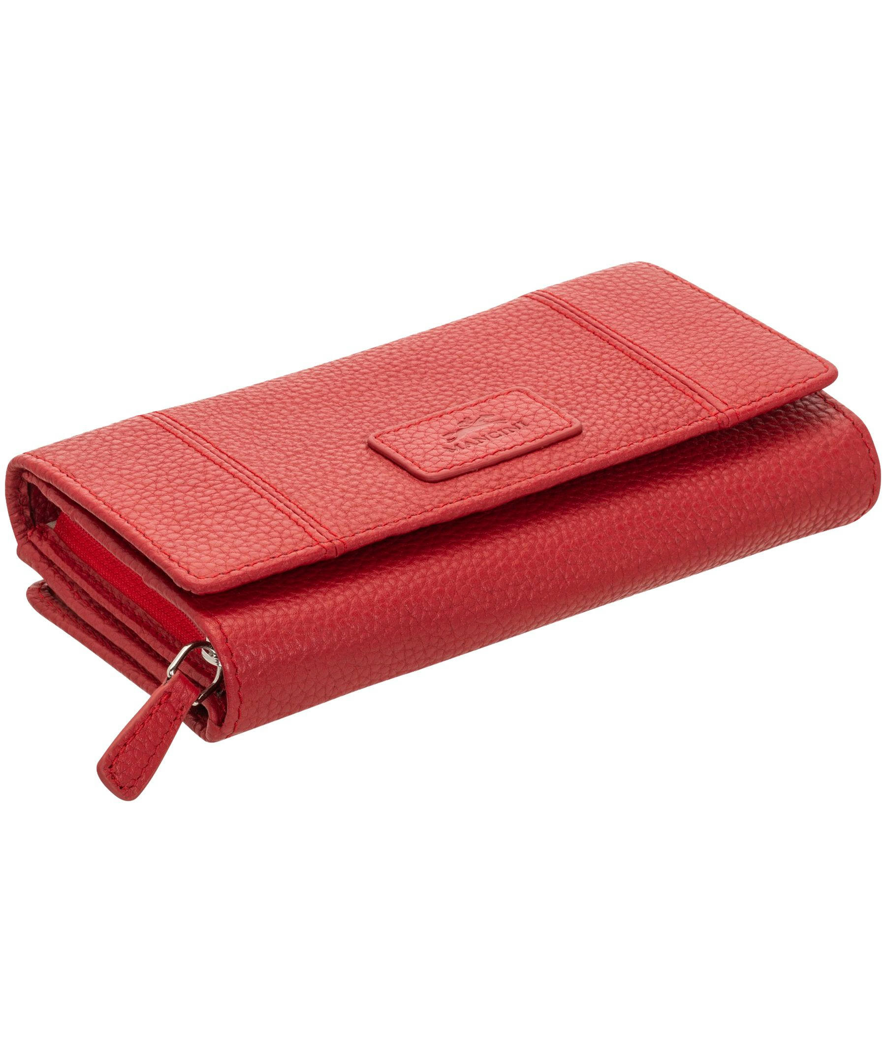 Mancini Leather Goods Women's Pebelled RFID Secure Medium Clutch Wallet