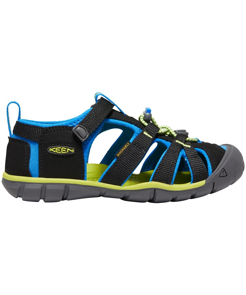 Keen Canada Outdoor Youth Newport H2-Y Sandals - Black/Brilliant Blue