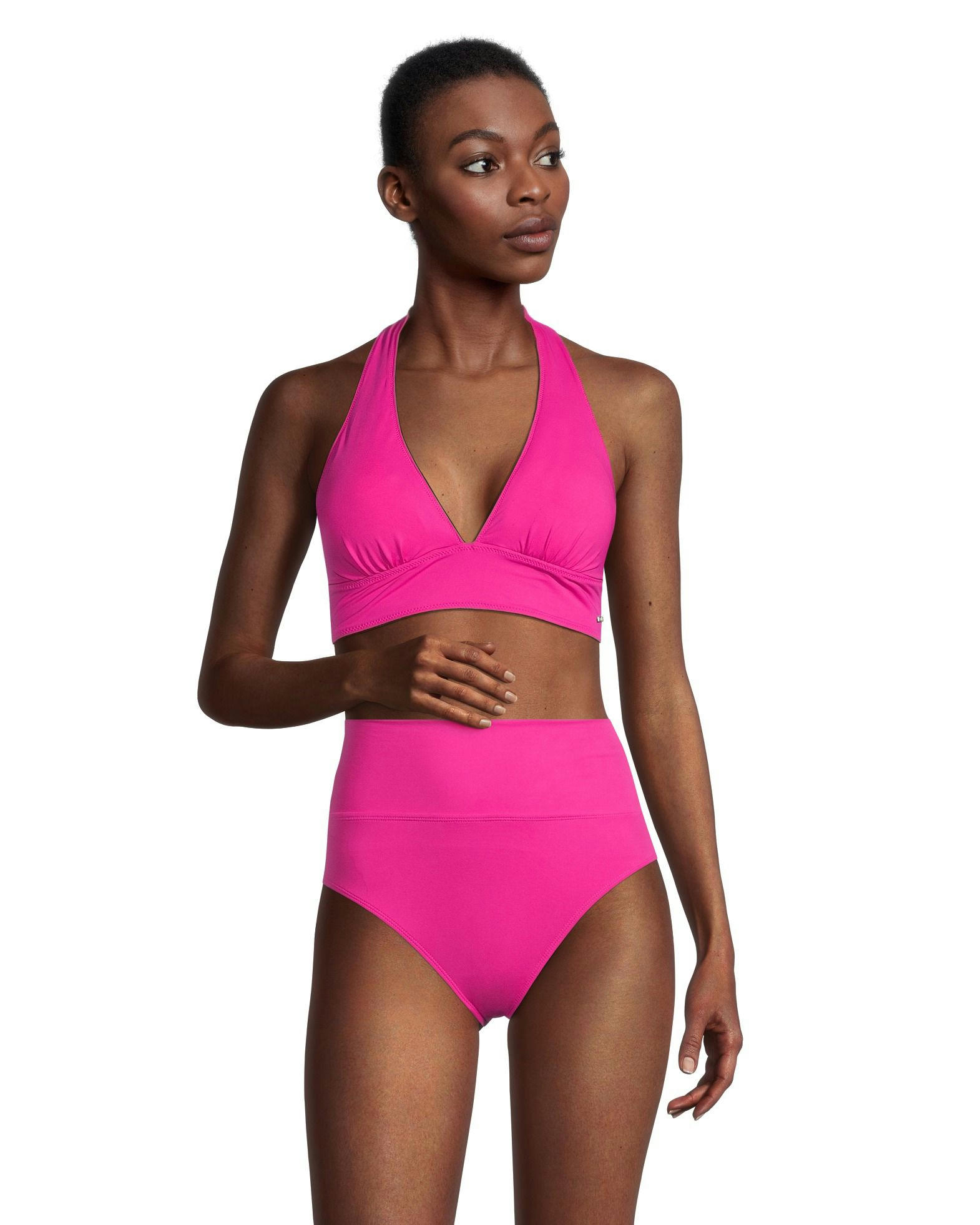 Women's High Waisted Retro Fit Bikini Swim Bottom