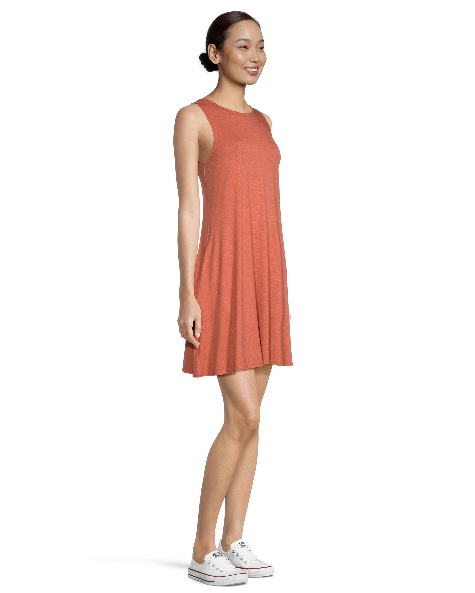 FarWest Women's Sleeveless Swing Tank Dress