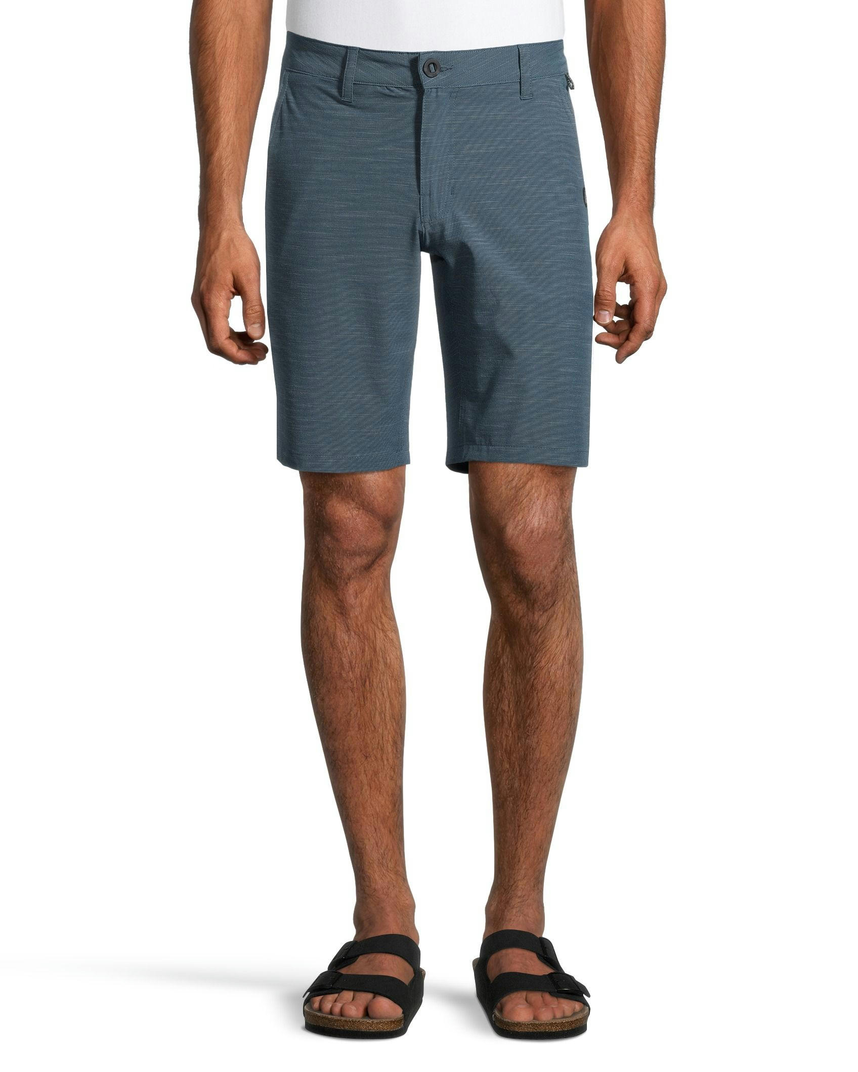 FarWest Mens End-On-End Mid Rise Quick Dry Stretch Hybrid Shorts