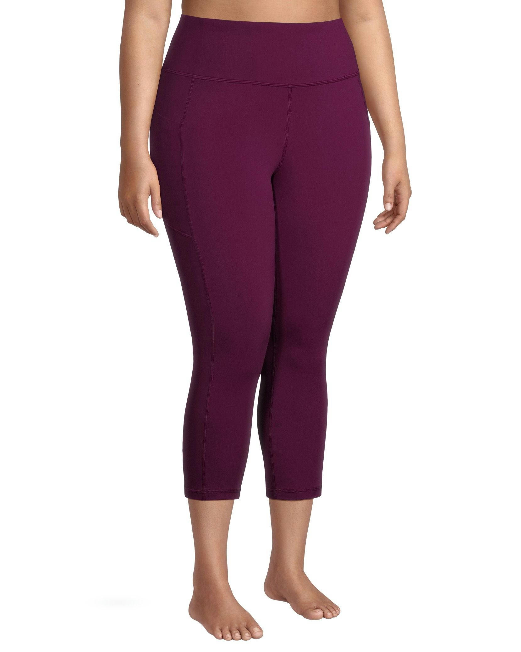 Shambhala Women's Comfort High Rise Crop Legging with Pocket