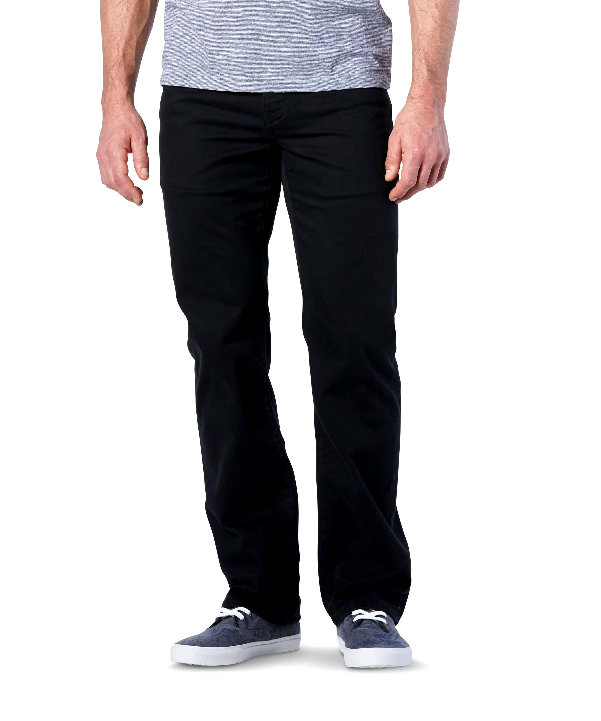 Denver Hayes Men's FLEXTECH Straight Stretch Jeans  - Black