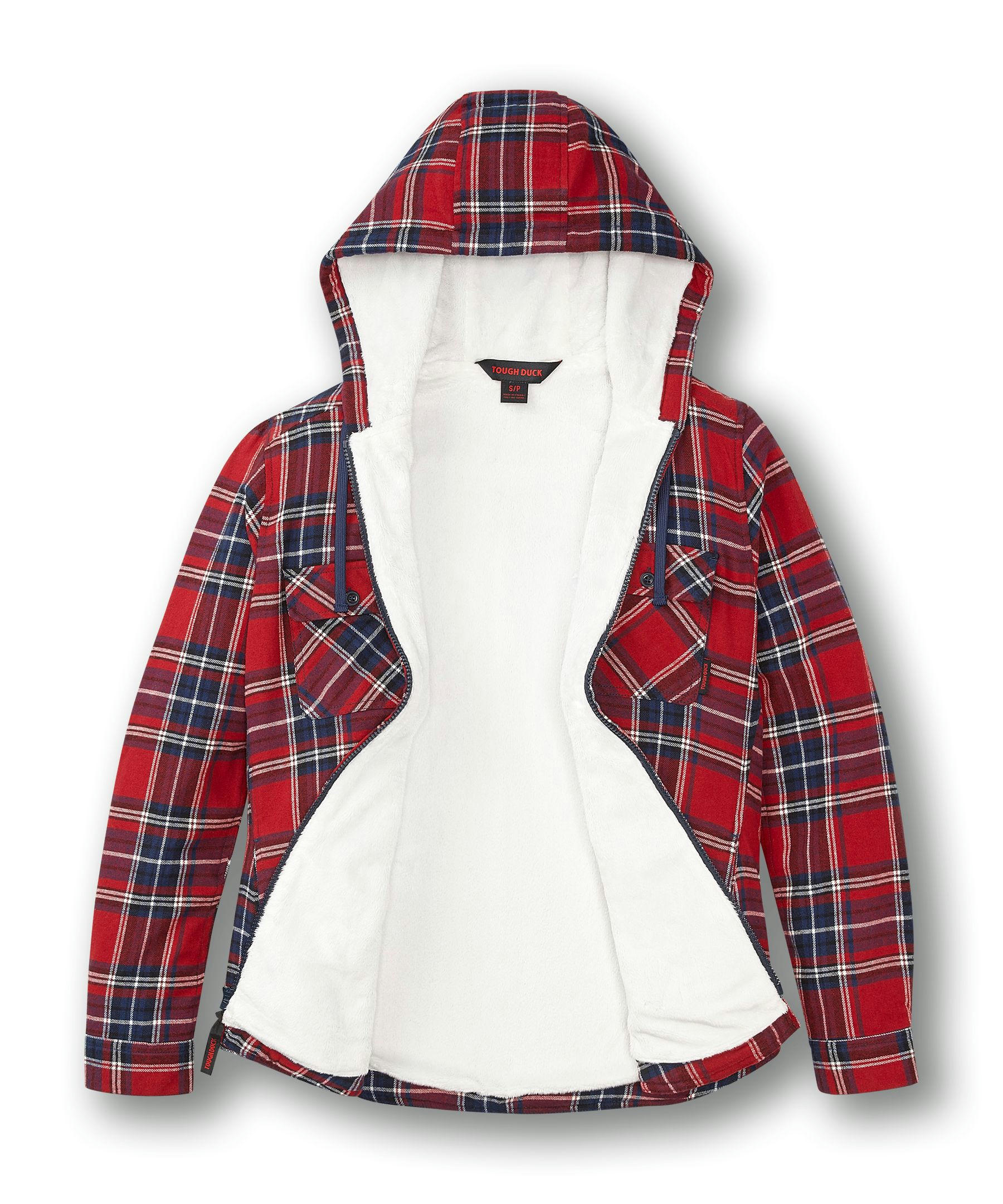 Tough Duck Women's Plush Pile-Lined Flannel Jacket