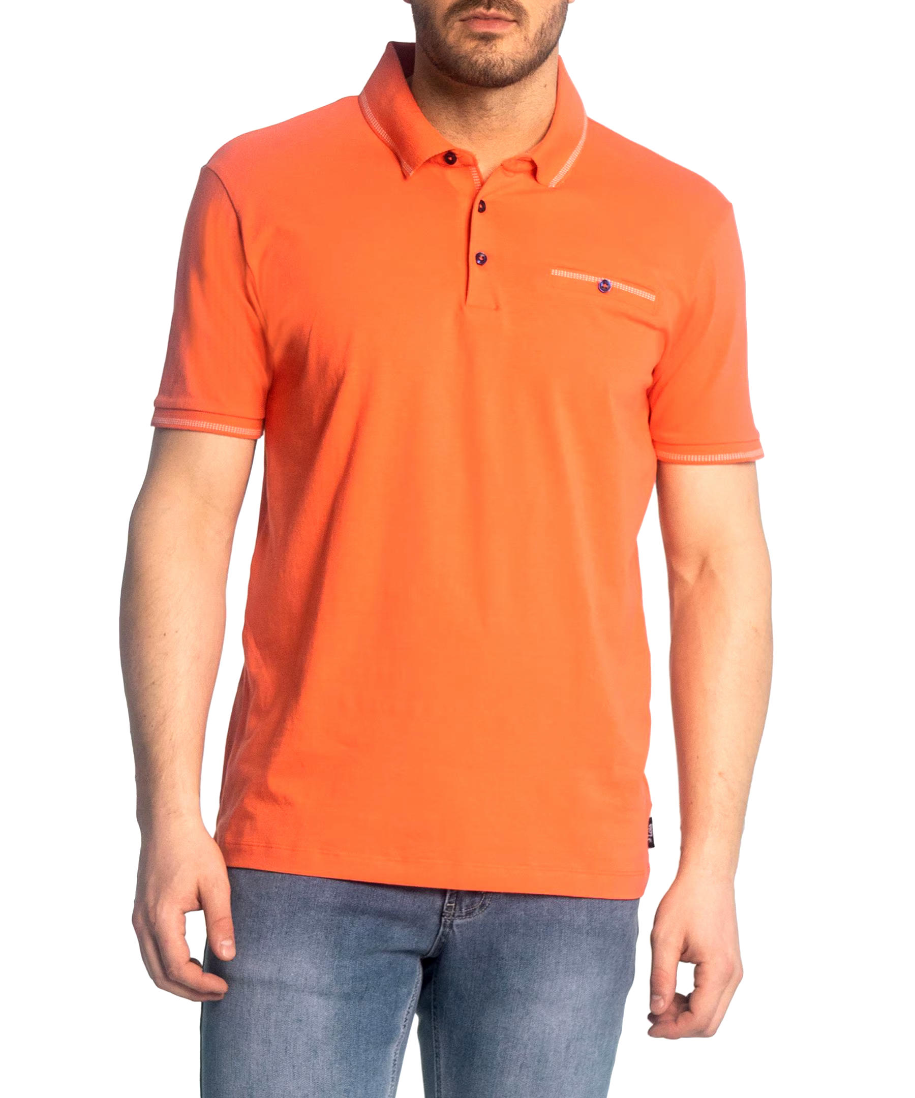 Lois Men's Chandler Short Sleeve Welt Pocket Polo Shirt