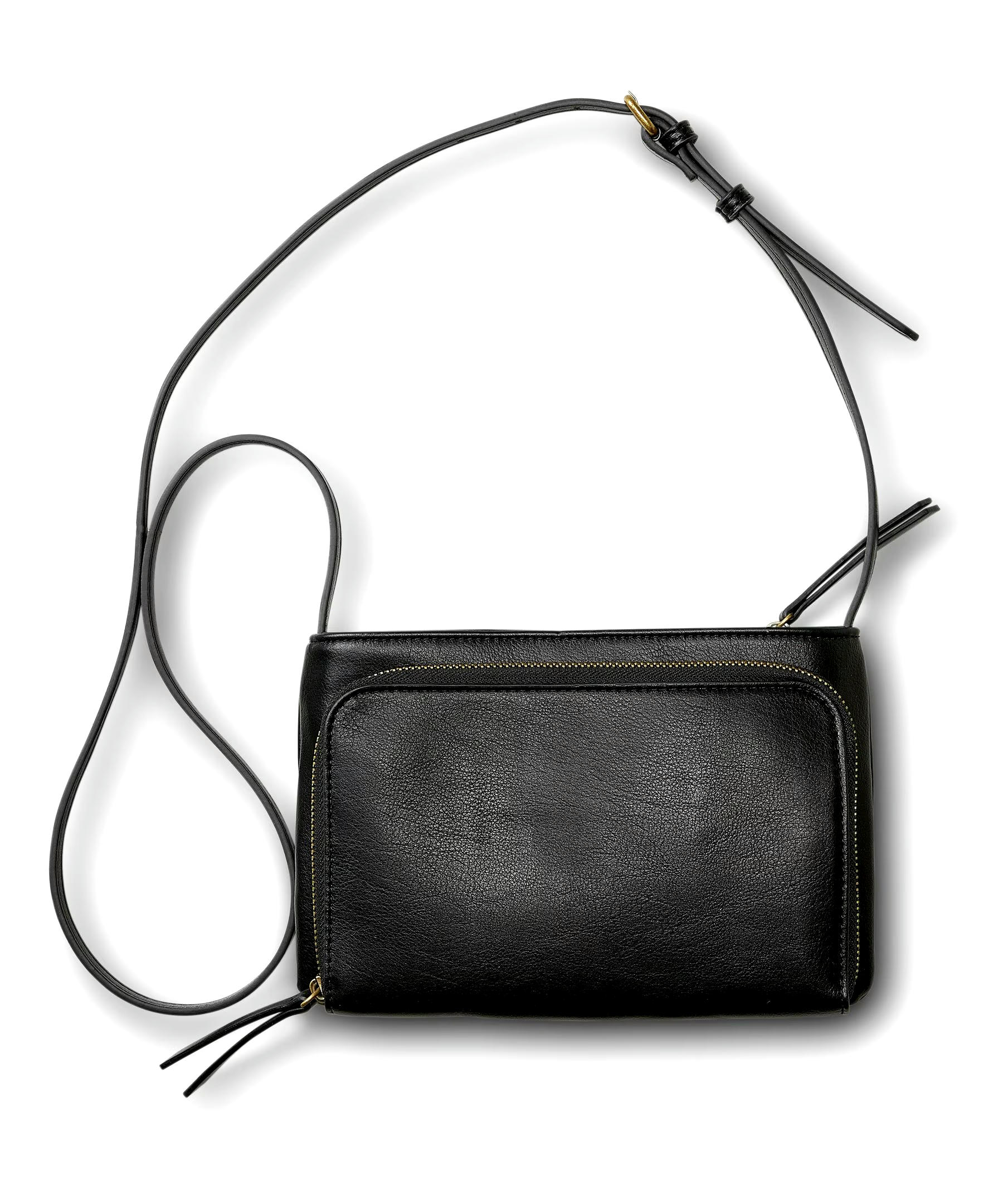 Denver Hayes Women's Crossbody Purse With Zippered Compartment and Removable Strap