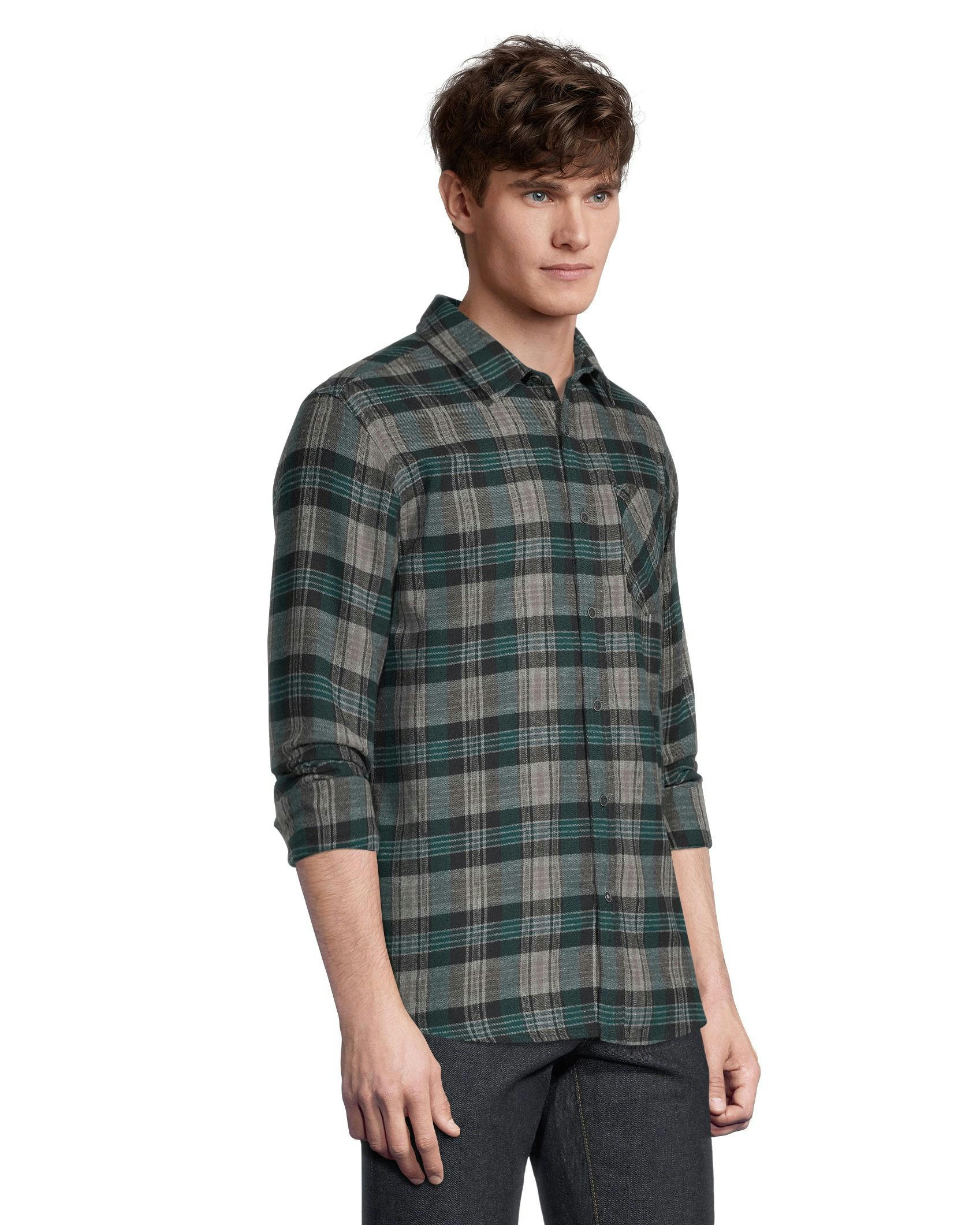 Boston Traders Men's Classic Plaid Flannel Shirt