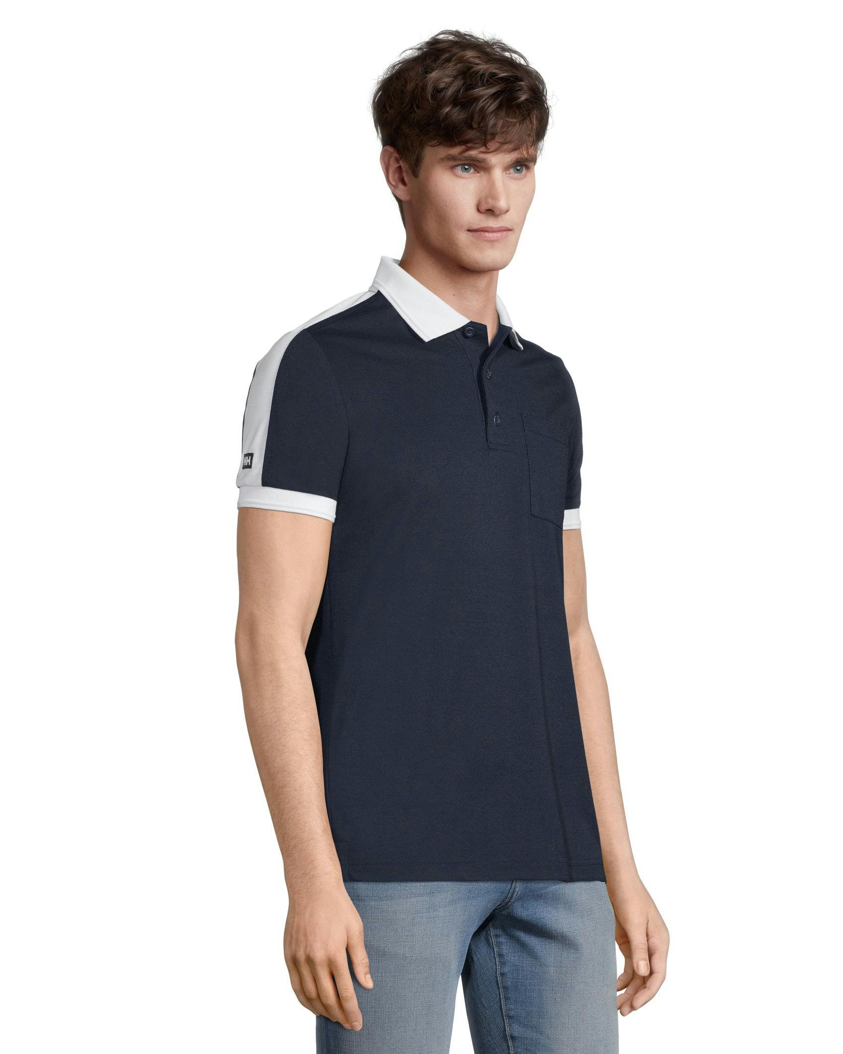 Men's 3 Button Placket Pique Polo Shirt