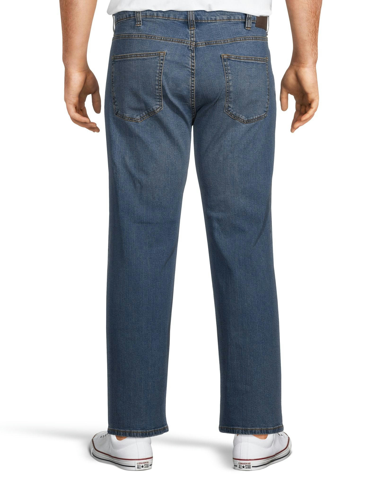 Denver Hayes Men's Value Stretch Straight Fit Jeans - Light Wash