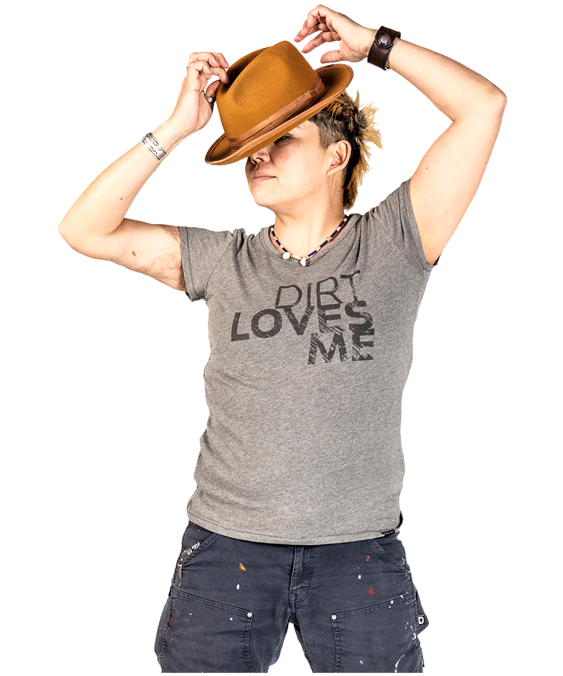 Women's Dirt Graphic Crewneck Work T Shirt