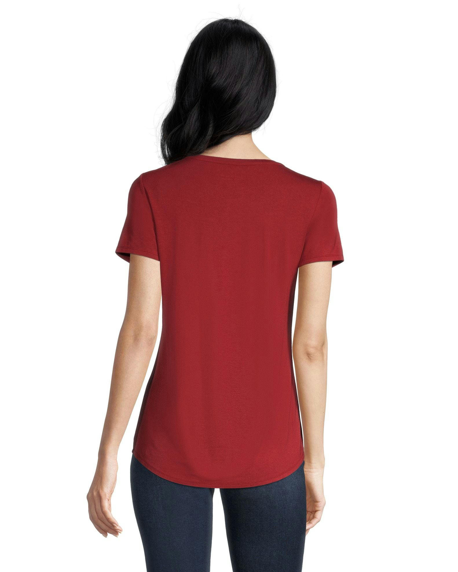 Women's Relaxed Fit Scoop Neck T Shirt