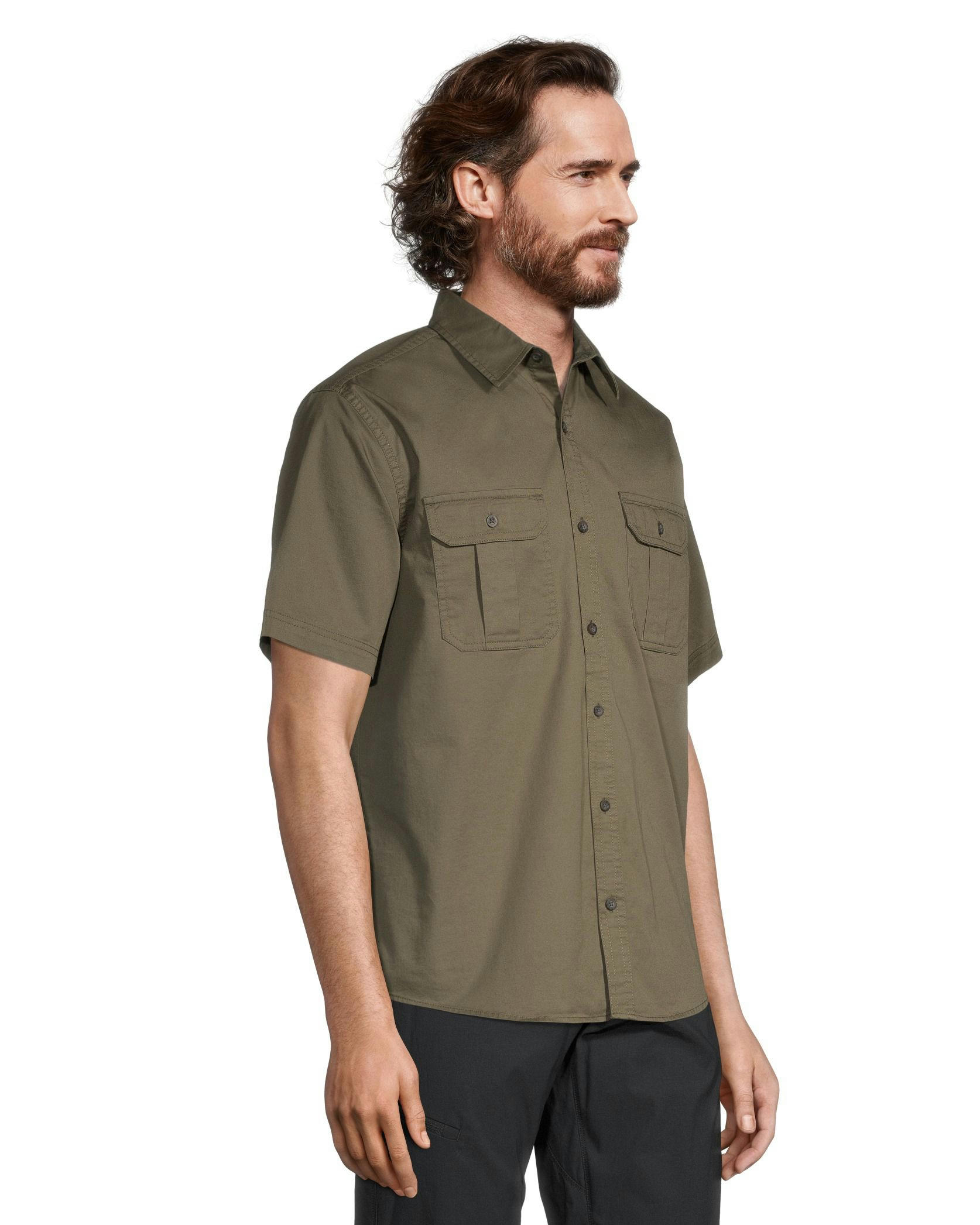 WindRiver Men's Classic Fit Short Sleeve Utility Shirt