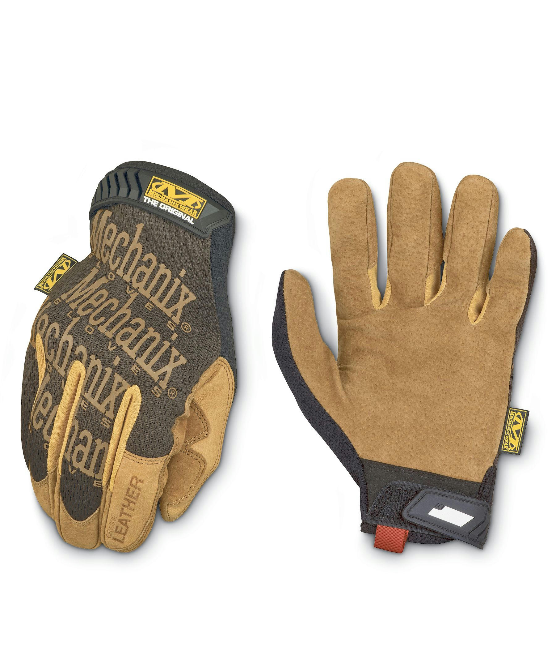 Mechanix Unisex 1 Pair Durahide Leather Palm Utility Gloves - Tan Black