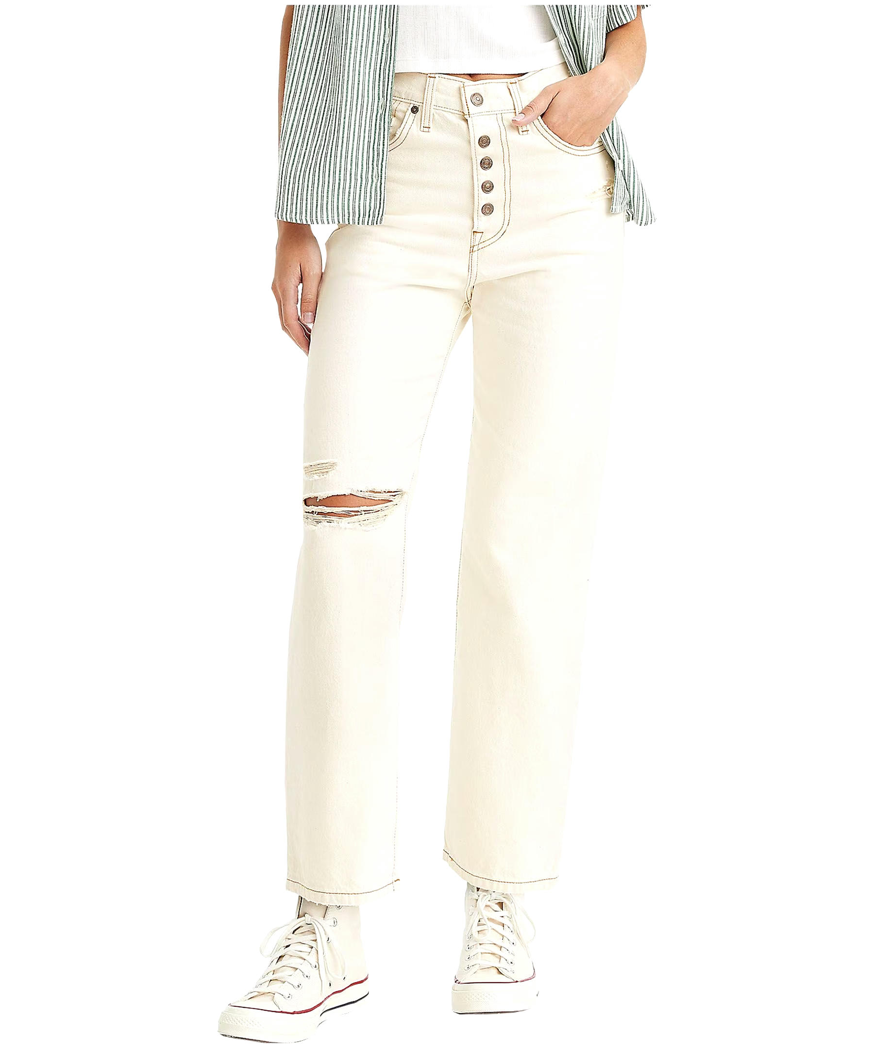 Levi's Women's Ribcage High Rise Straight Leg Ankle Jeans