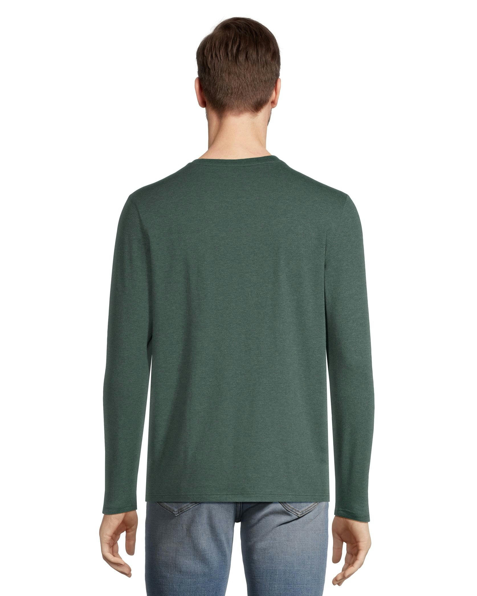 Denver Hayes Men's Seasonal Stretch Long Sleeve Crewneck T Shirt